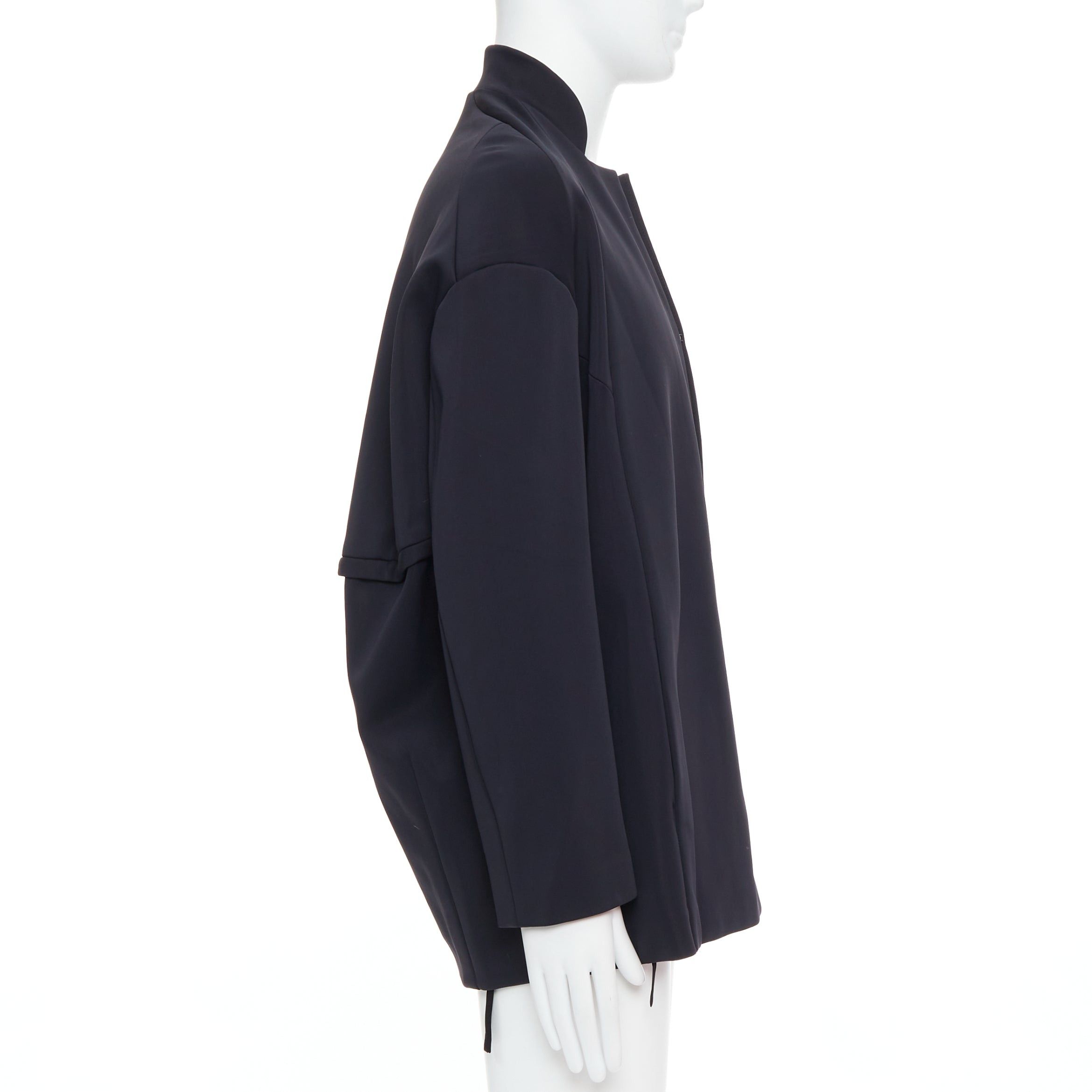 Other JOHN ROCHA Vintage black scuba panelled shoulder minimal coat UK40 L Size US M / EU 48-50 / 2 - 5 Thumbnail