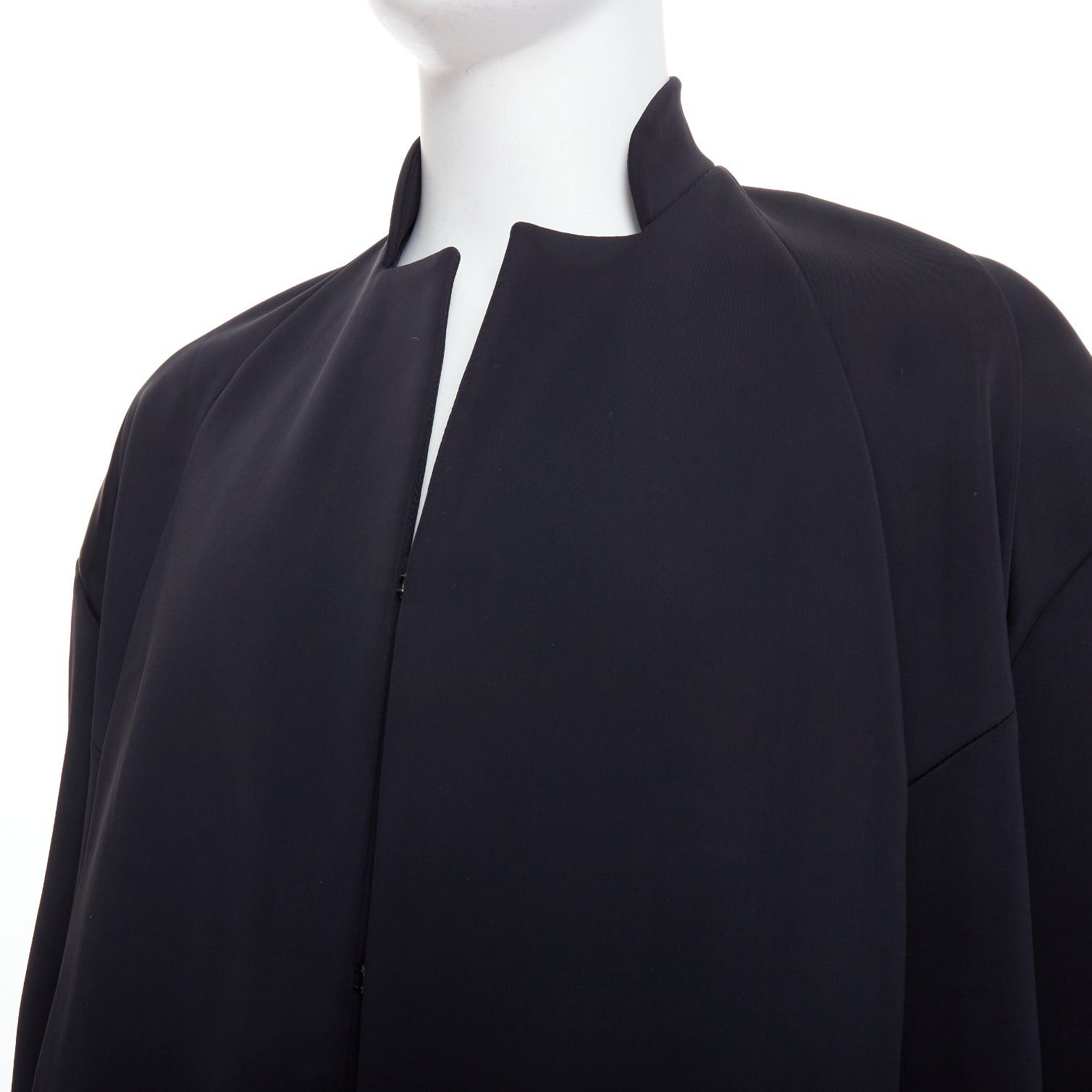 Other JOHN ROCHA Vintage black scuba panelled shoulder minimal coat UK40 L Size US M / EU 48-50 / 2 - 8 Thumbnail