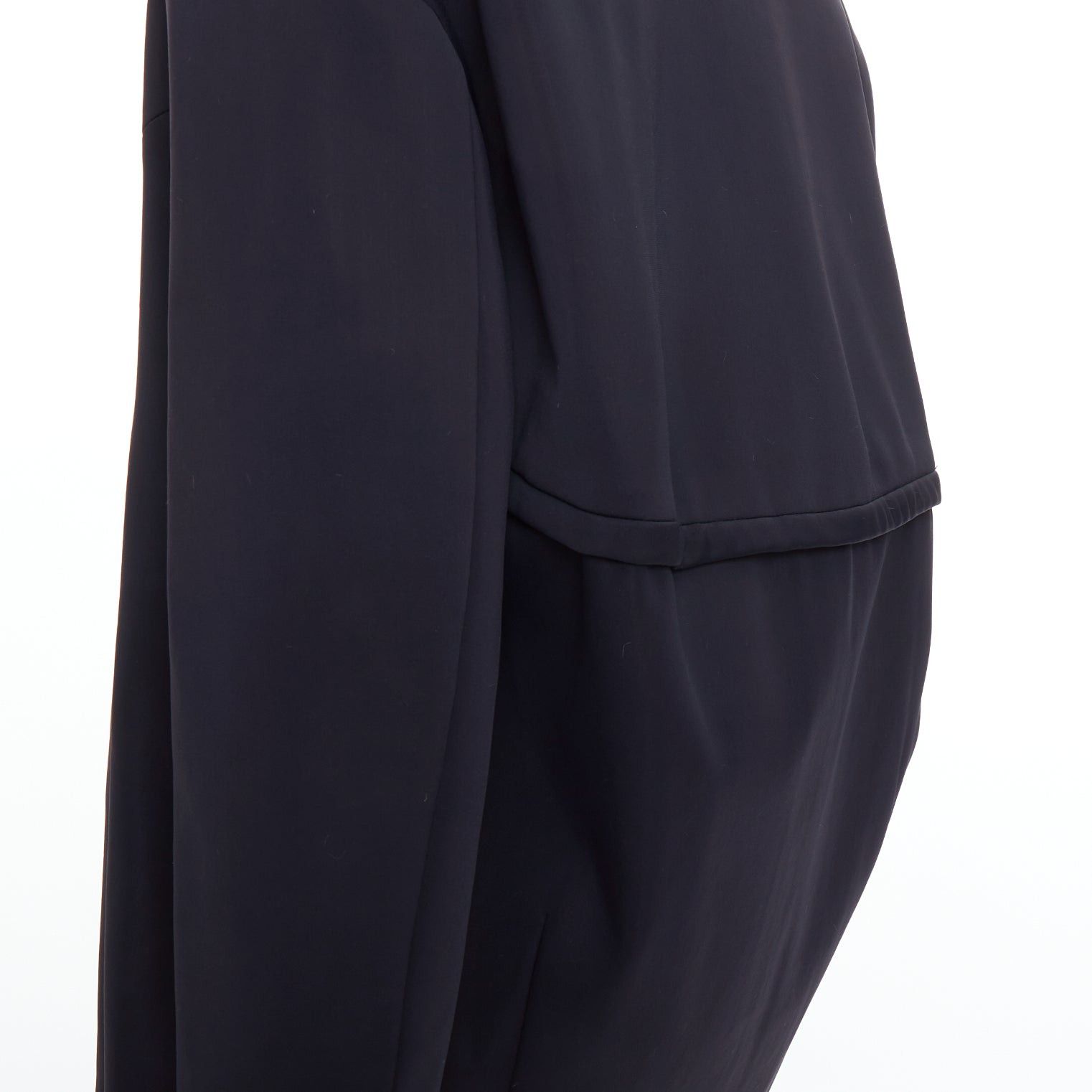 Other JOHN ROCHA Vintage black scuba panelled shoulder minimal coat UK40 L Size US M / EU 48-50 / 2 - 7 Thumbnail
