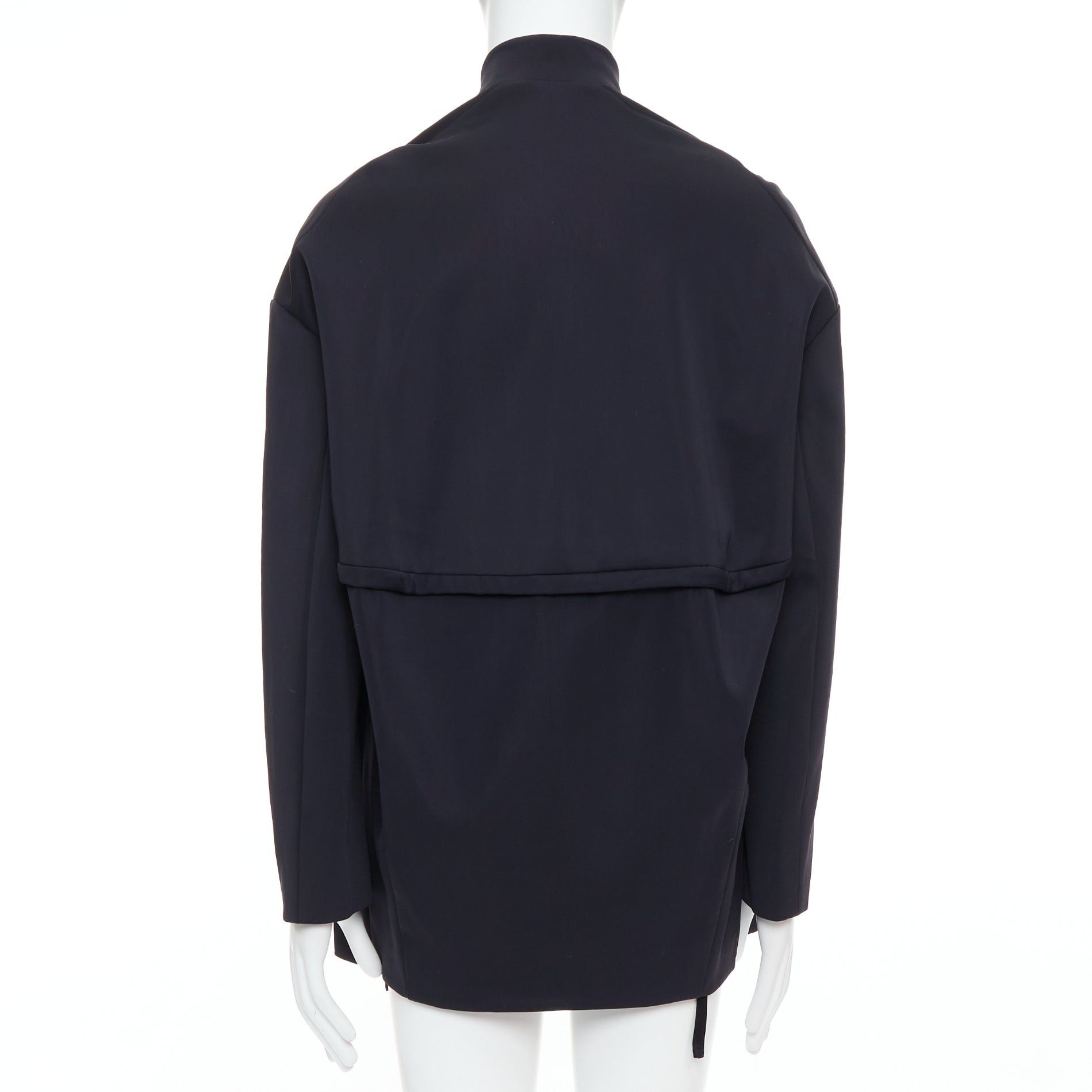 Other JOHN ROCHA Vintage black scuba panelled shoulder minimal coat UK40 L Size US M / EU 48-50 / 2 - 6 Thumbnail