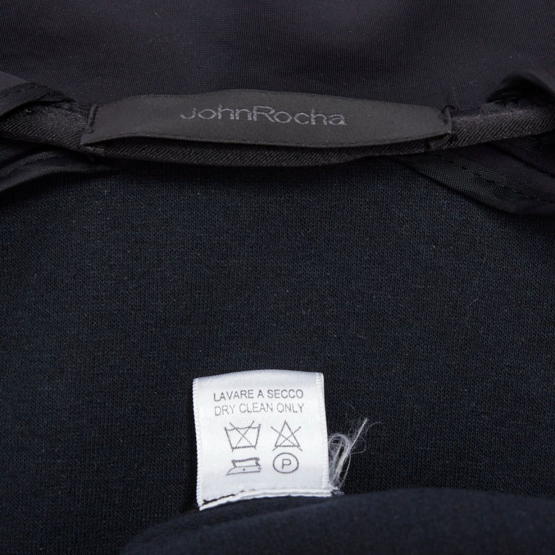 Other JOHN ROCHA Vintage black scuba panelled shoulder minimal coat UK40 L Size US M / EU 48-50 / 2 - 9 Thumbnail