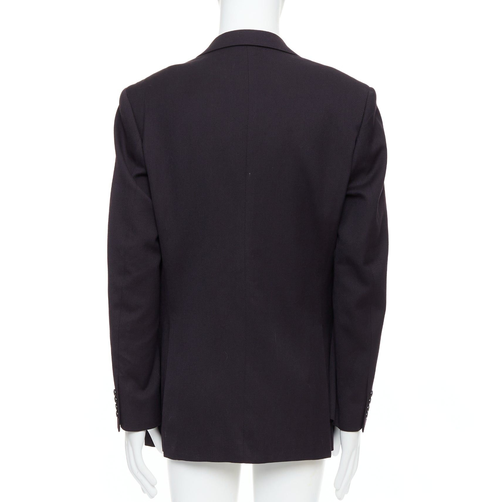 Yohji Yamamoto YOHJI YAMAMOTO Y's black wool cotton twill flap pocket blazer JP3 L Size 48R - 5 Thumbnail