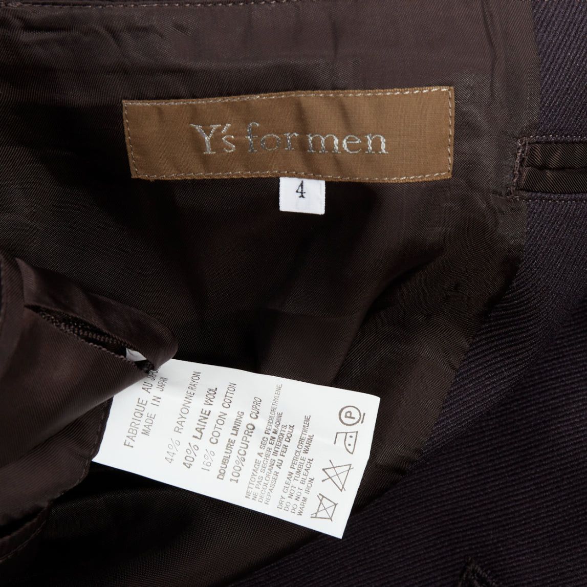 Yohji Yamamoto YOHJI YAMAMOTO Y's black wool cotton twill flap pocket blazer JP3 L Size 48R - 8 Thumbnail