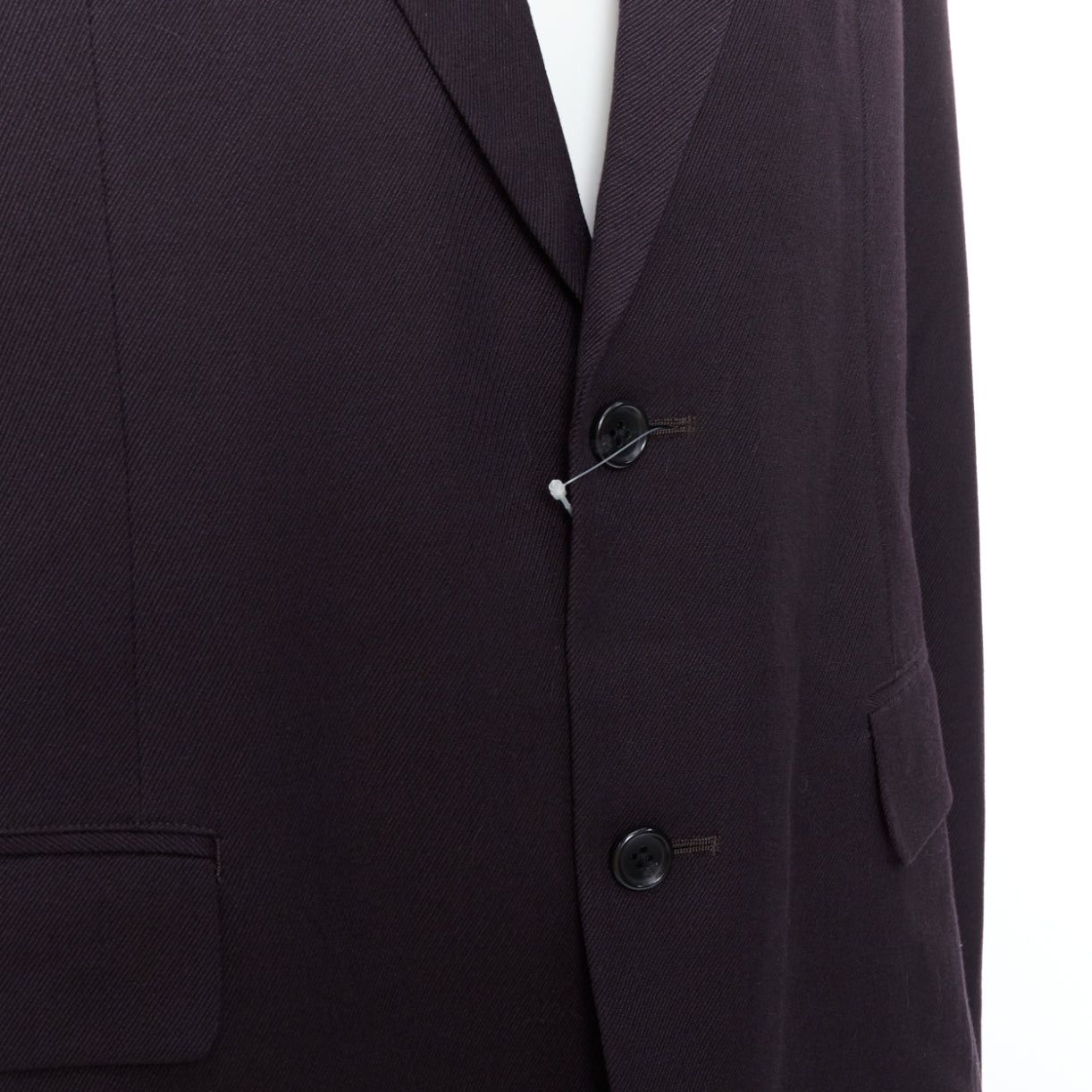 Yohji Yamamoto YOHJI YAMAMOTO Y's black wool cotton twill flap pocket blazer JP3 L Size 48R - 2 Thumbnail