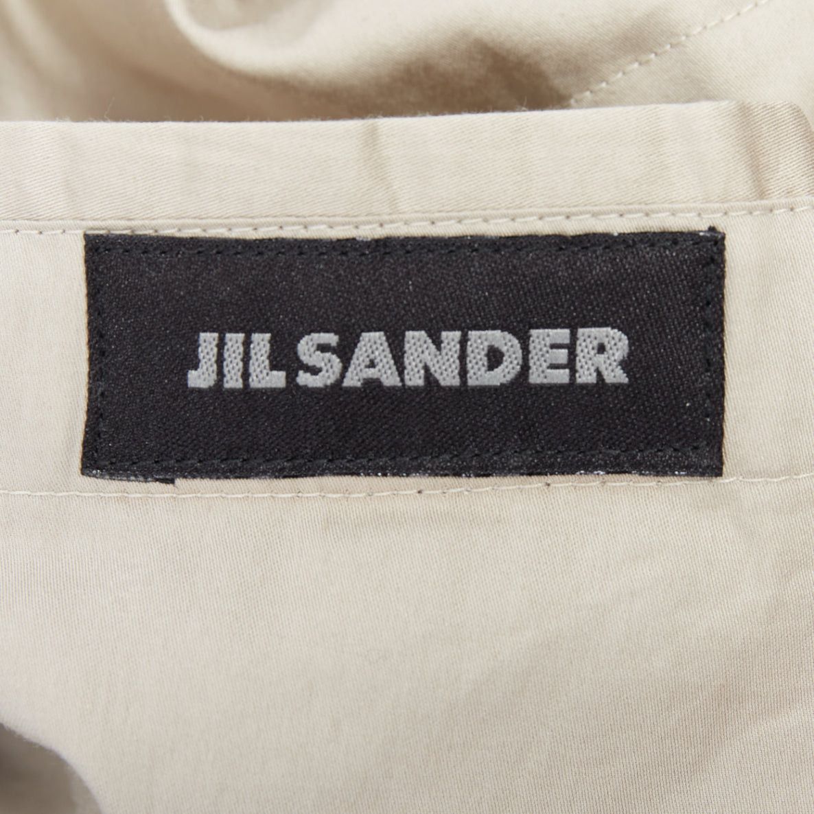 Jil Sander JIL SANDER navy cream cotton striped double breasted blazer IT48 M Size 48R - 9 Thumbnail