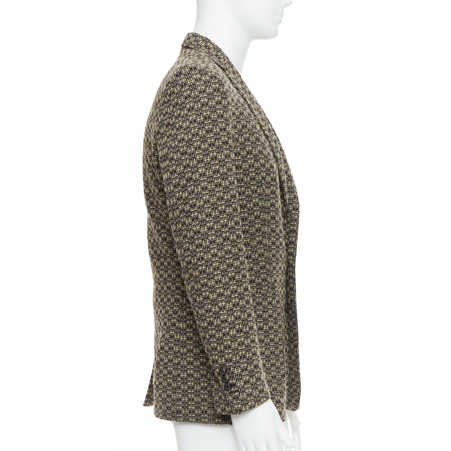 Maison Margiela MAISON MARGIELA brown wool tweed 3 pocket blazer jacket IT48 M Size 48R - 4 Thumbnail