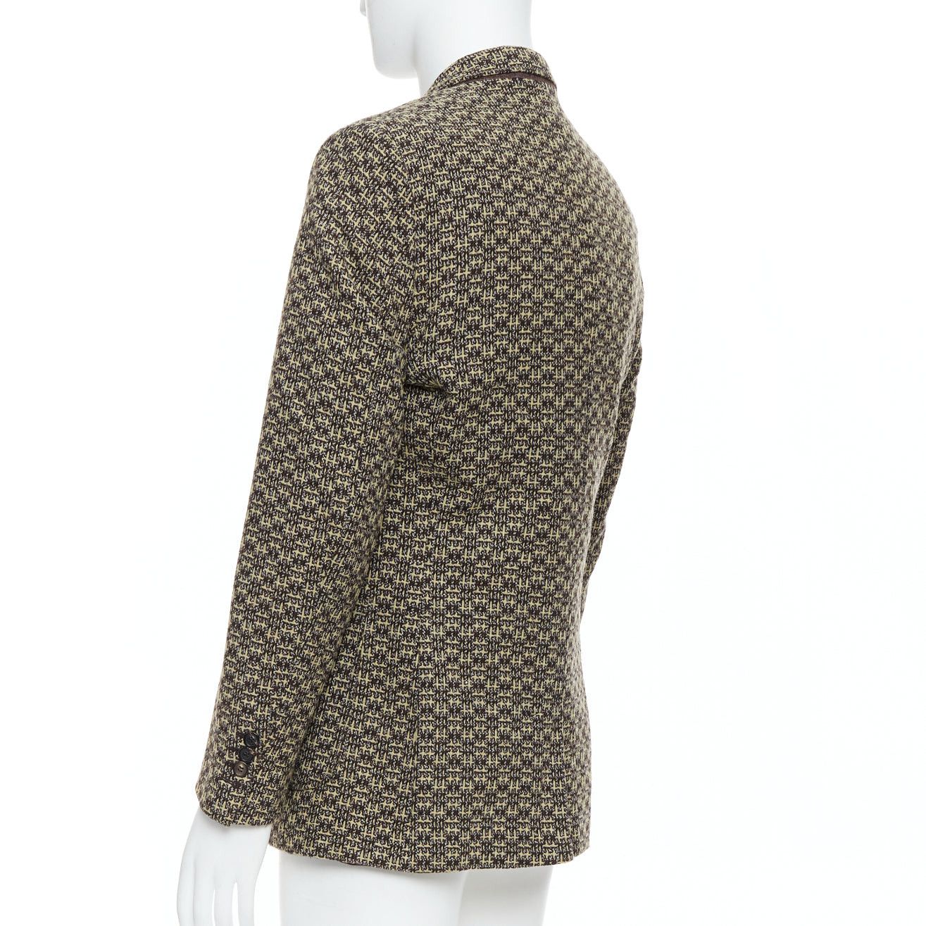 Maison Margiela MAISON MARGIELA brown wool tweed 3 pocket blazer jacket IT48 M Size 48R - 6 Thumbnail