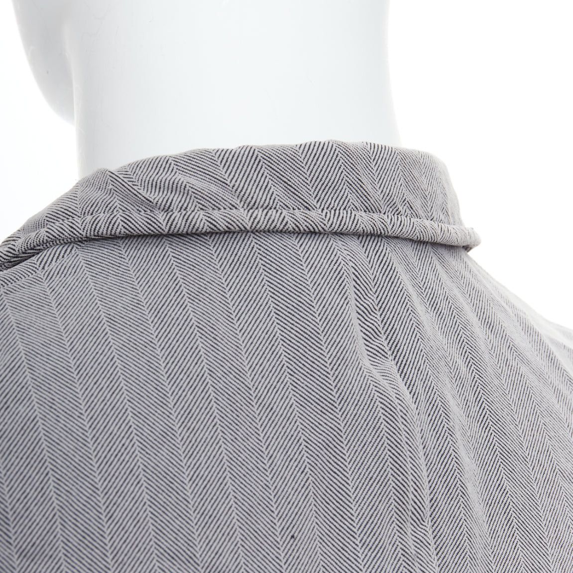 Comme des Garcons COMME DES GARCONS HOMME PLUS 1999 grey crinkle effect 3 pocket blazer M Size 48R - 7 Thumbnail