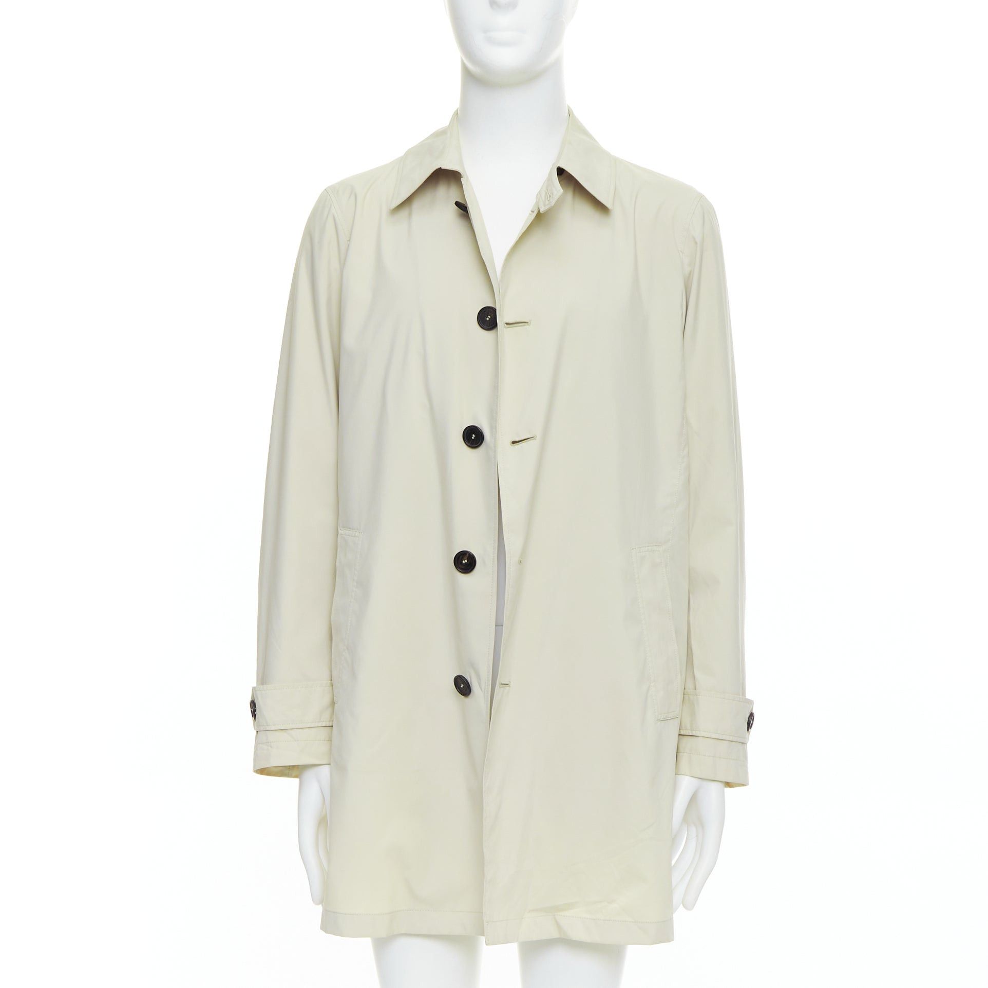 Allegri ALLEGRI City Nylon beige packable superlight black buttons coat IT48 M Size US S / EU 44-46 / 1 - 3 Thumbnail