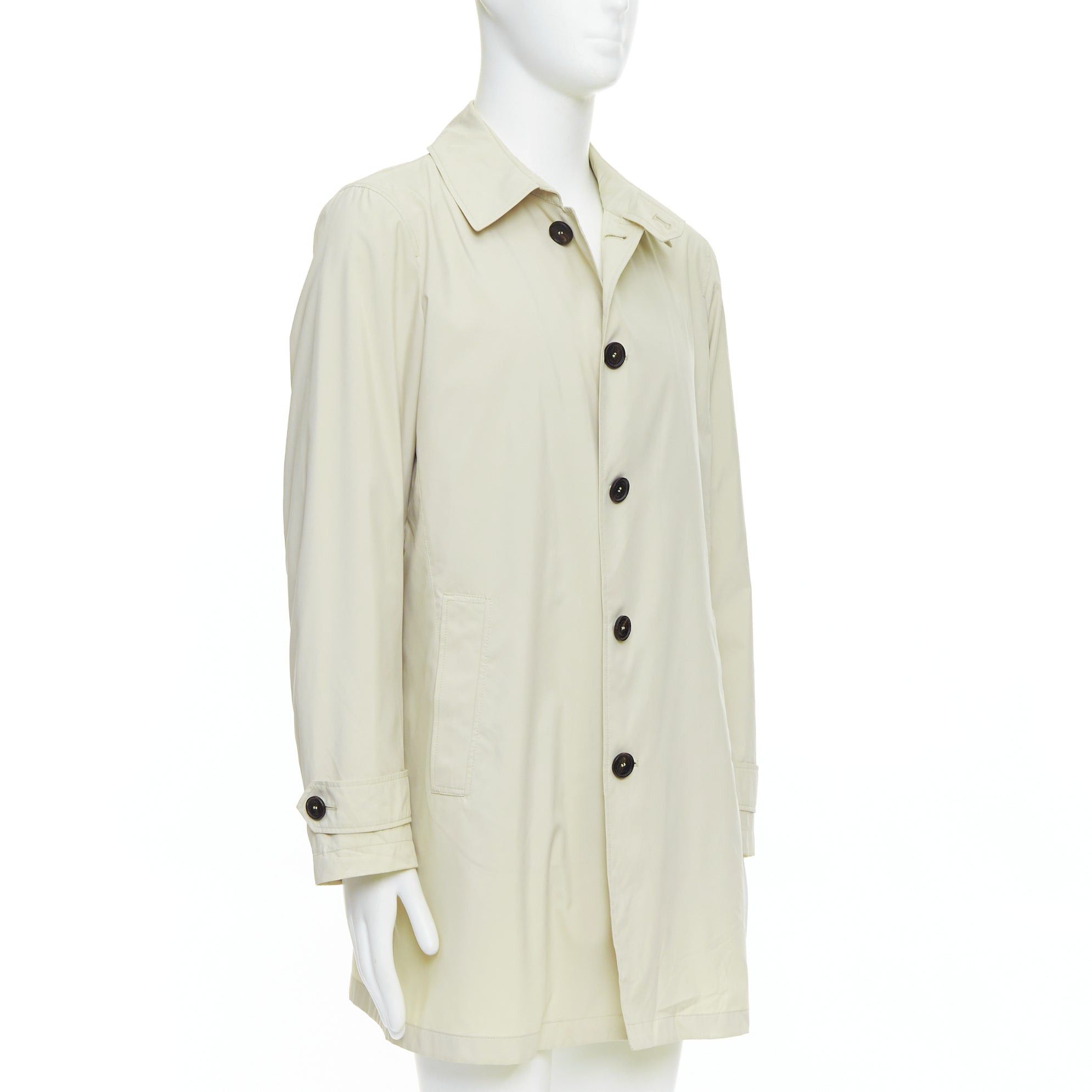 Allegri ALLEGRI City Nylon beige packable superlight black buttons coat IT48 M Size US S / EU 44-46 / 1 - 4 Thumbnail