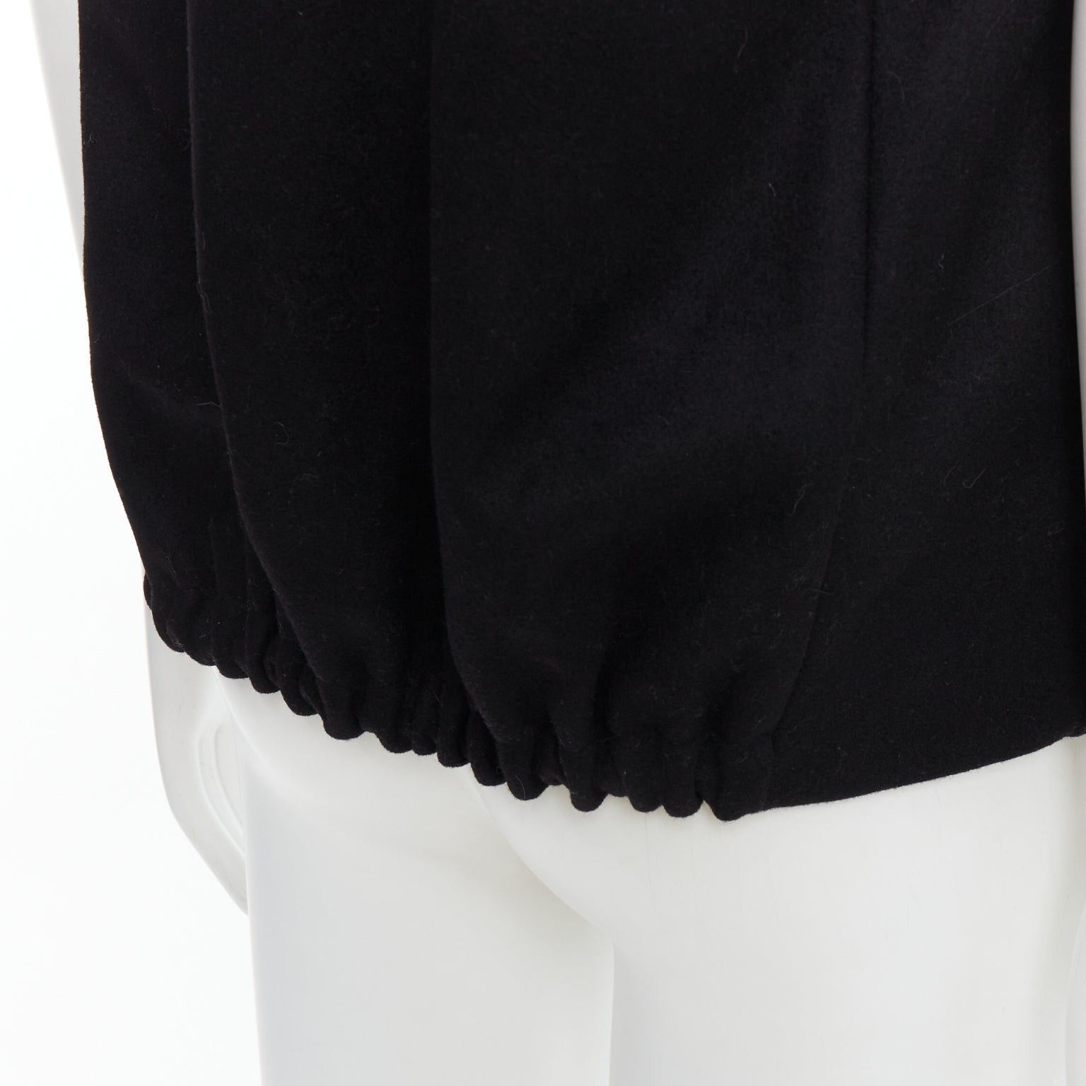Lemaire CHRISTOPHE LEMAIRE black wool minimal topstitch waist coat vest Sz2 M Size US M / EU 48-50 / 2 - 2 Thumbnail