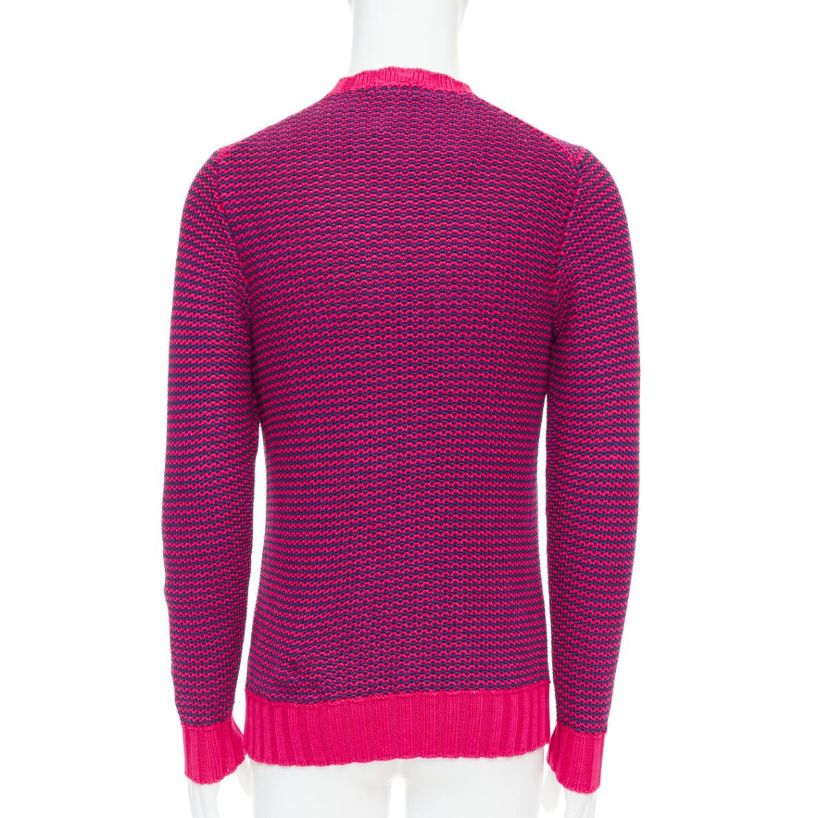 Drumohr DRUMOHR pink violet cotton knit scallop collar crew sweater IT48 M Size US M / EU 48-50 / 2 - 5 Thumbnail
