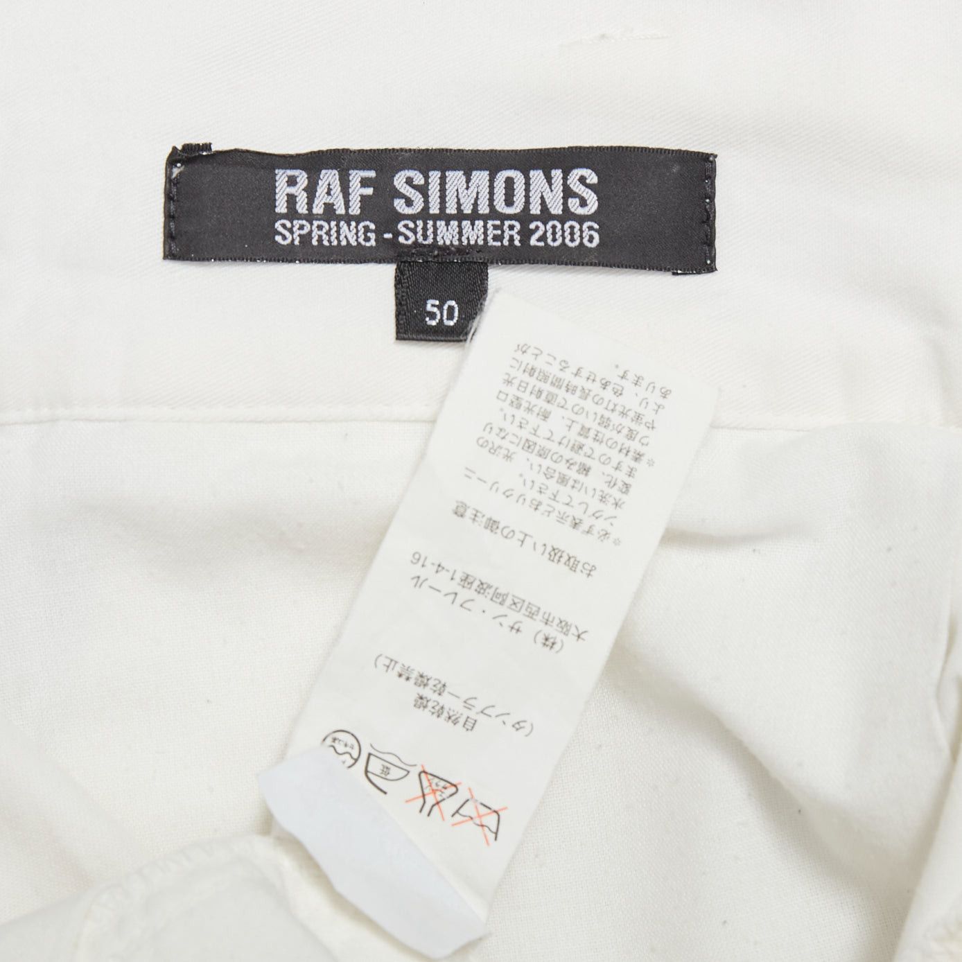 Raf Simons RAF SIMONS 2006 cream cotton high waist pleated front dress shorts EU50 L Size US 32 / EU 48 - 8 Thumbnail