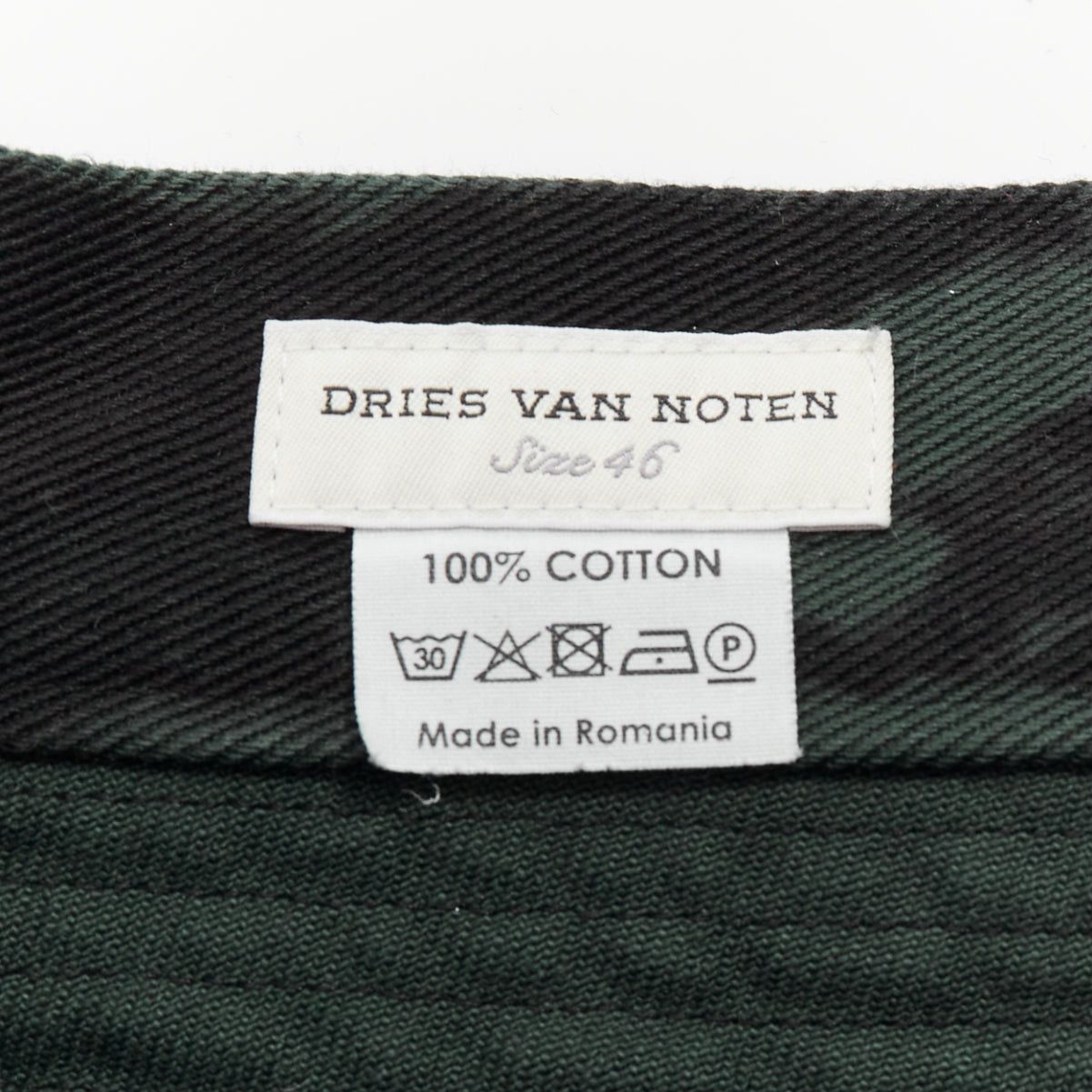 Dries Van Noten DRIES VAN NOTEN 2014 Runway green black grey tie dye print bondage biker jeans IT46 S Size US 28 / EU 44 - 8 Thumbnail