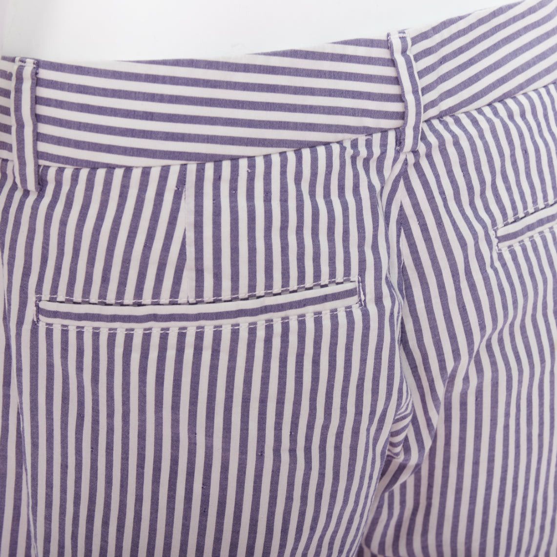 Maison Margiela MAISON MARTIN MARGIELA white blue cotton stripe button fly wide pants IT46 S Size US 28 / EU 44 - 2 Thumbnail