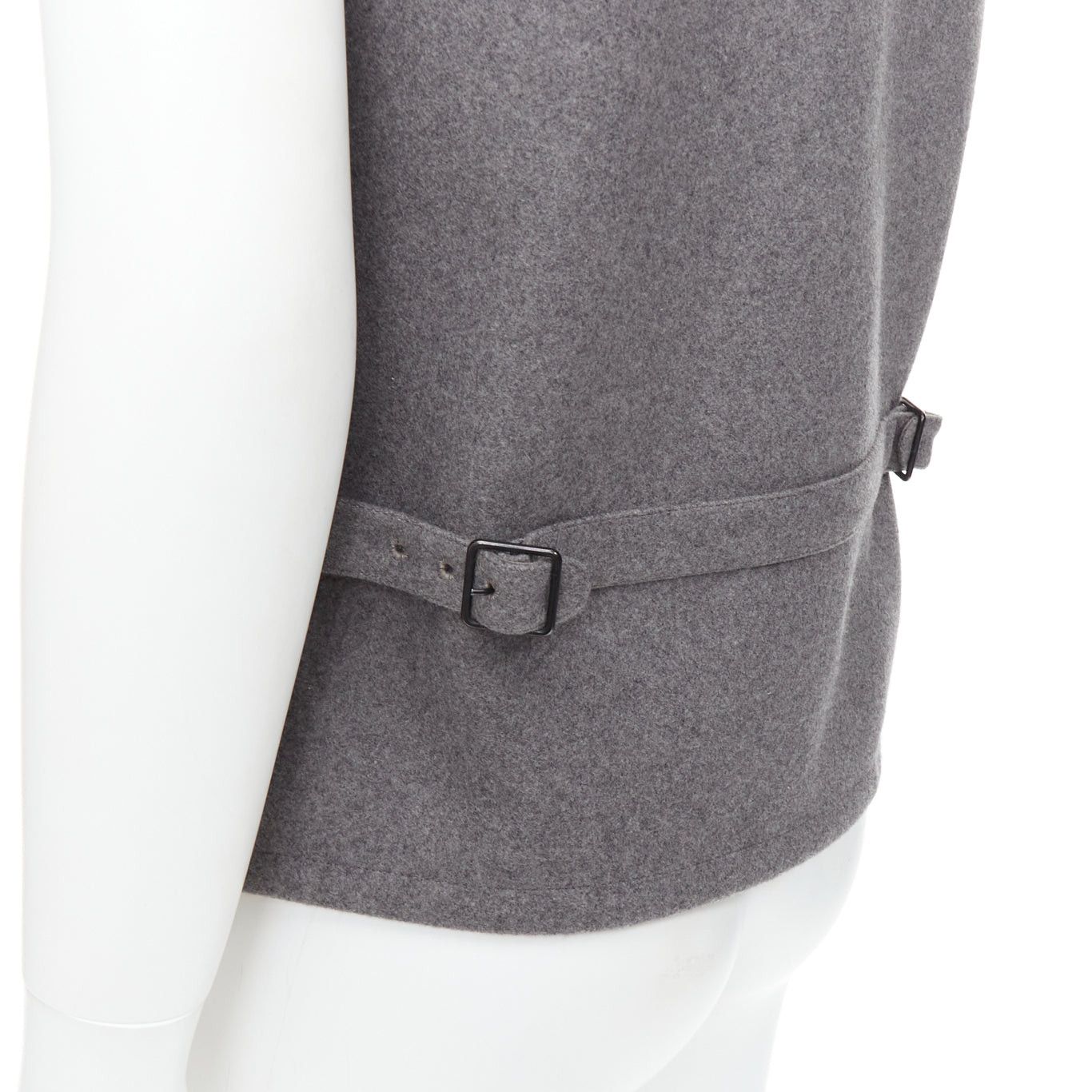 Lemaire CHRISTOPHE LEMAIRE grey virgin wool cotton tape bonded waist coat vest Sz3 Size US M / EU 48-50 / 2 - 2 Thumbnail