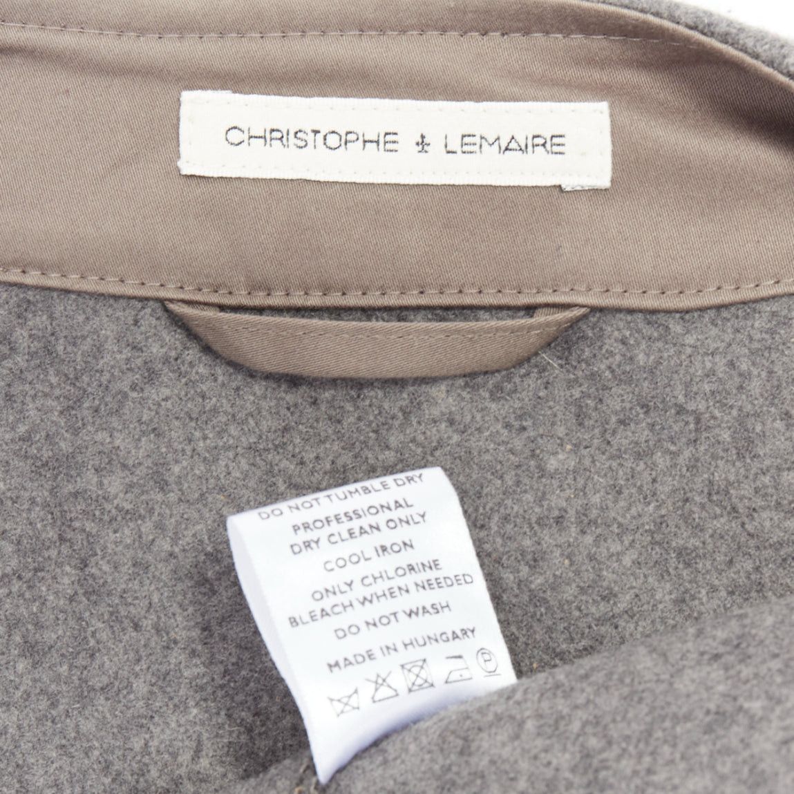 Lemaire CHRISTOPHE LEMAIRE grey virgin wool cotton tape bonded waist coat vest Sz3 Size US M / EU 48-50 / 2 - 9 Thumbnail