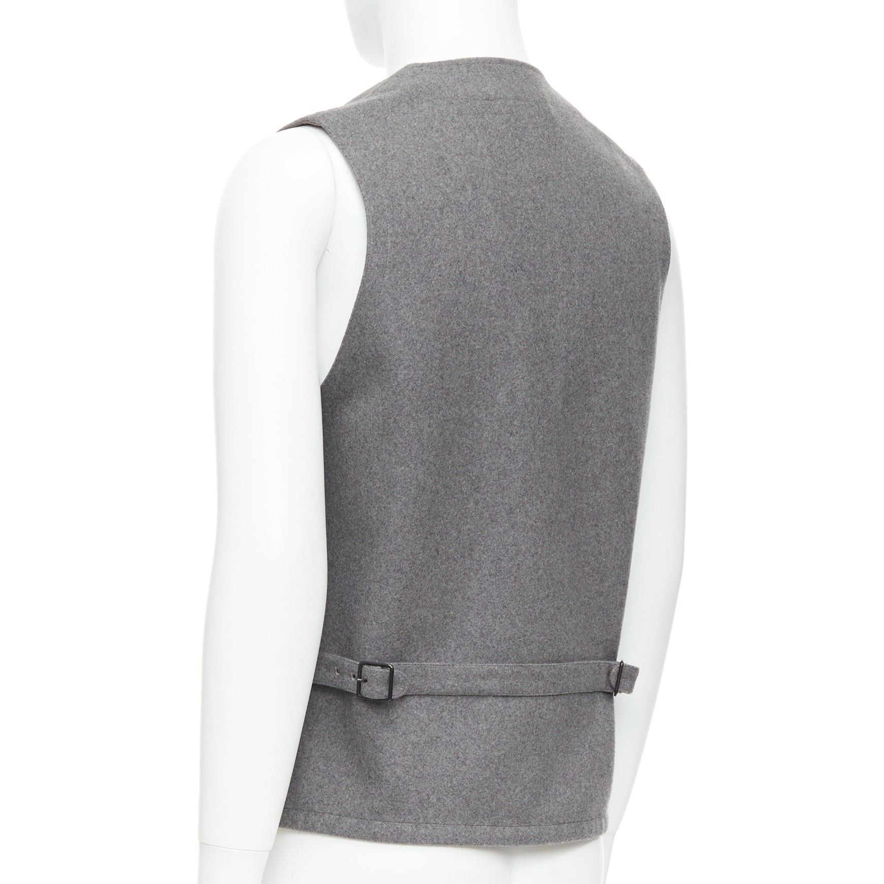 Lemaire CHRISTOPHE LEMAIRE grey virgin wool cotton tape bonded waist coat vest Sz3 Size US M / EU 48-50 / 2 - 7 Thumbnail