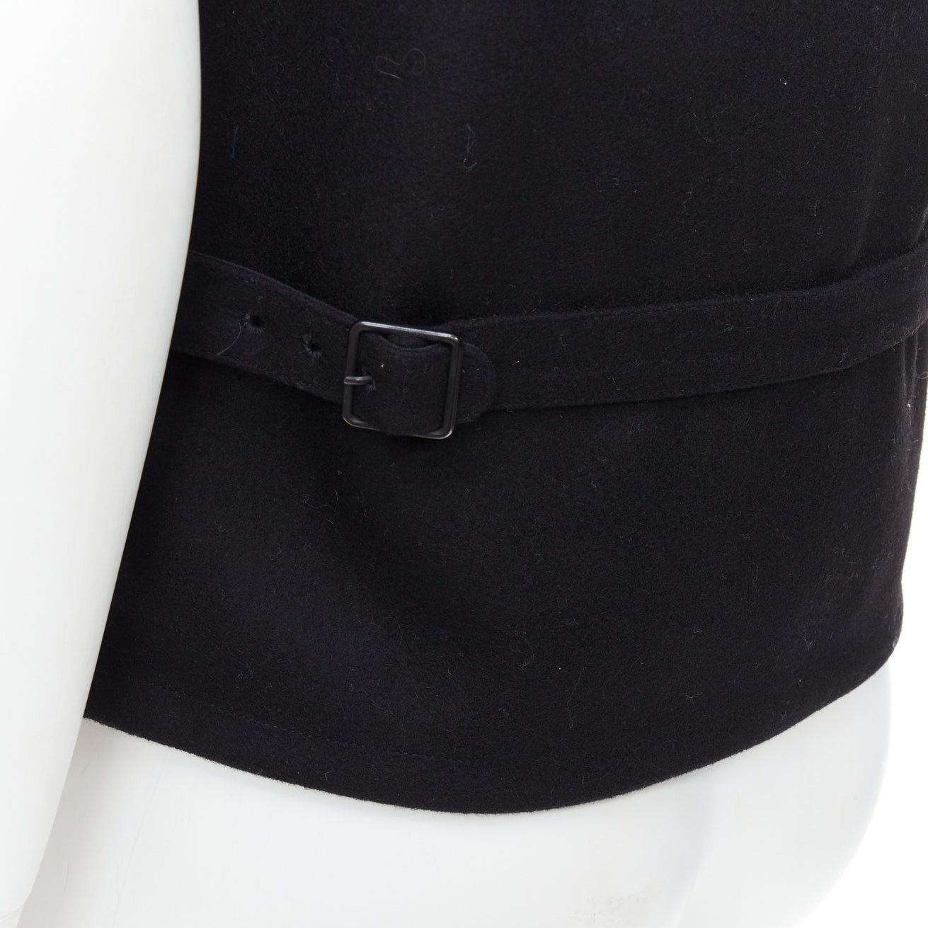 Lemaire CHRISTOPHE LEMAIRE black 100% virgin wool cotton waist coat vest Sz3 Size US M / EU 48-50 / 2 - 2 Thumbnail