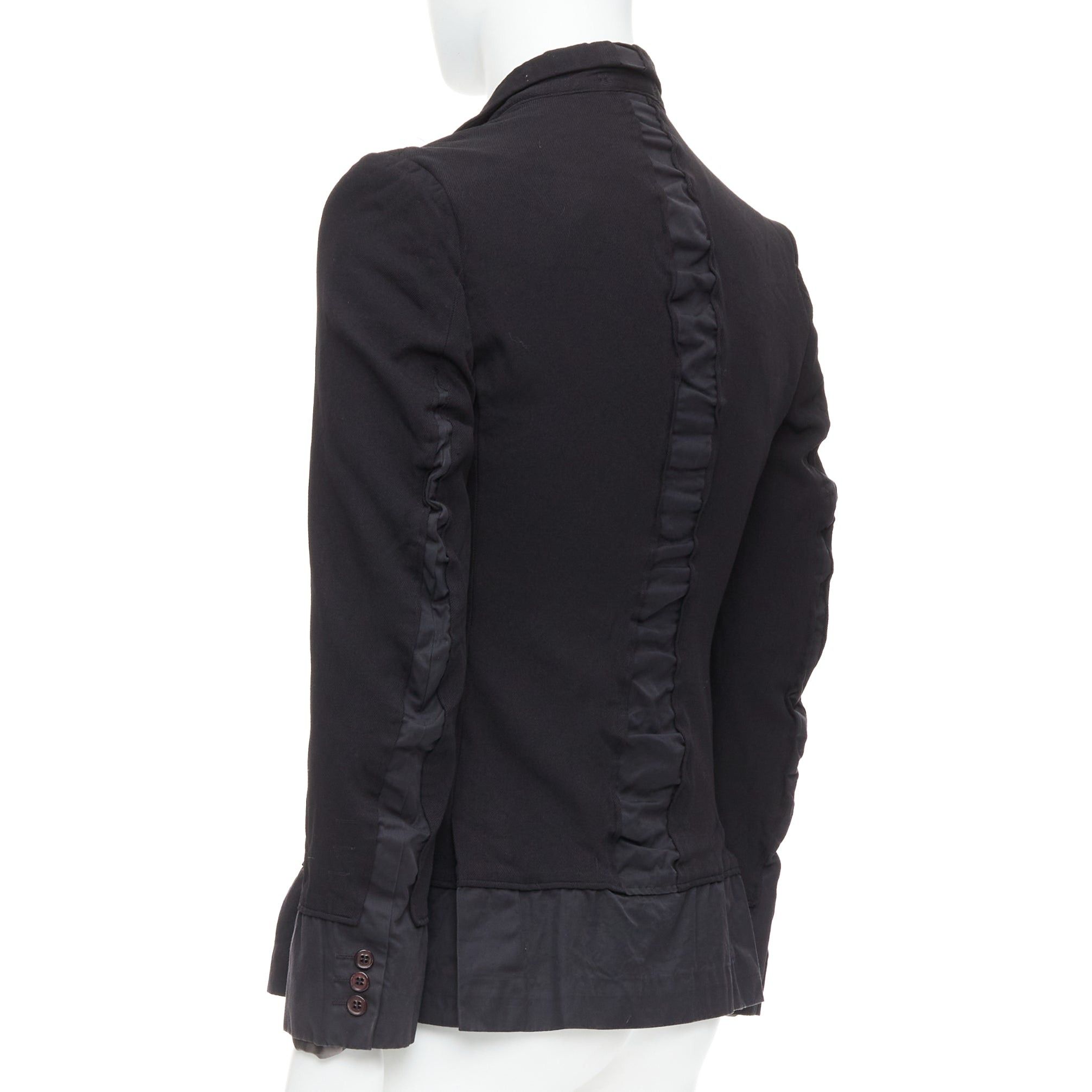 Comme des Garcons COMME DES GARCONS Homme Plus Evergreen 2005 black Reprint Docking blazer S Size 46R - 5 Thumbnail