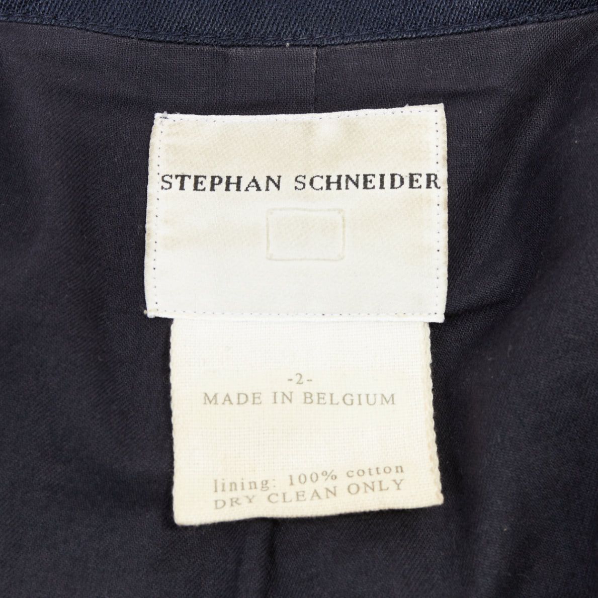 Stephan Schneider STEPHEN SCHNEIDER navy multi fabric pocketed soft boxy blazer Sz2 S Size 46R - 9 Thumbnail
