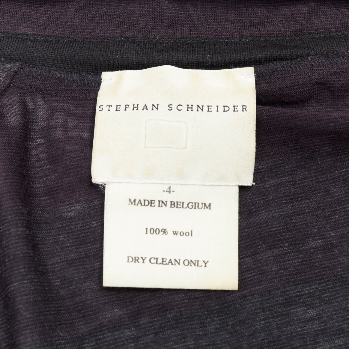 Stephan Schneider STEPHEN SCHNEIDER dark grey 100% wool gradient knit cardigan Sz4 M Size US M / EU 48-50 / 2 - 9 Thumbnail