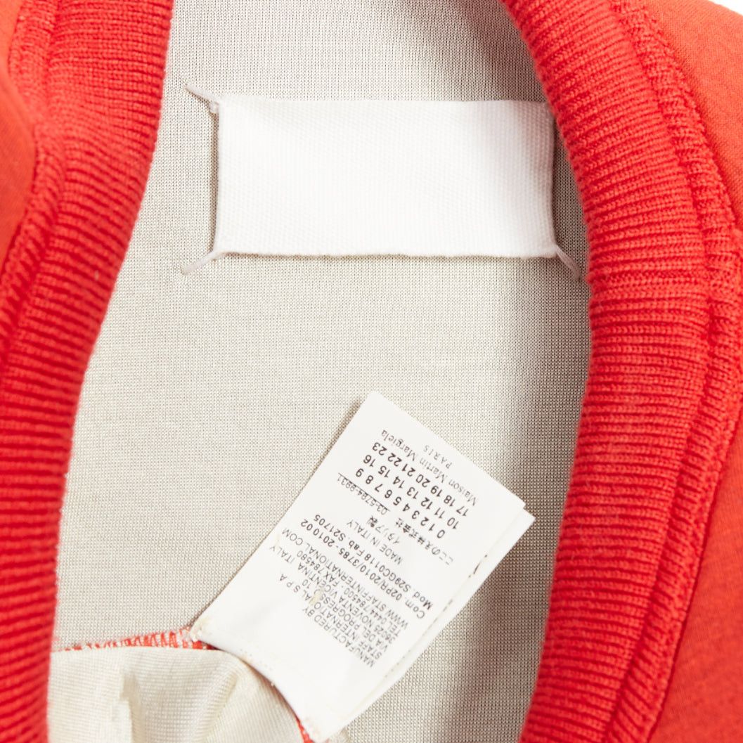 Maison Margiela MAISON MARGIELA 2010 red neoprene structured curved sleeve pullover jumper S Size US S / EU 44-46 / 1 - 8 Thumbnail