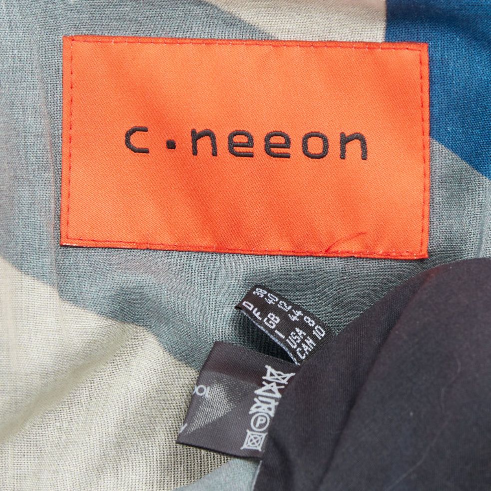 Other C NEEON blue grey geometric wool deconstructed zip up jacket EU38 S Size US M / EU 48-50 / 2 - 9 Thumbnail