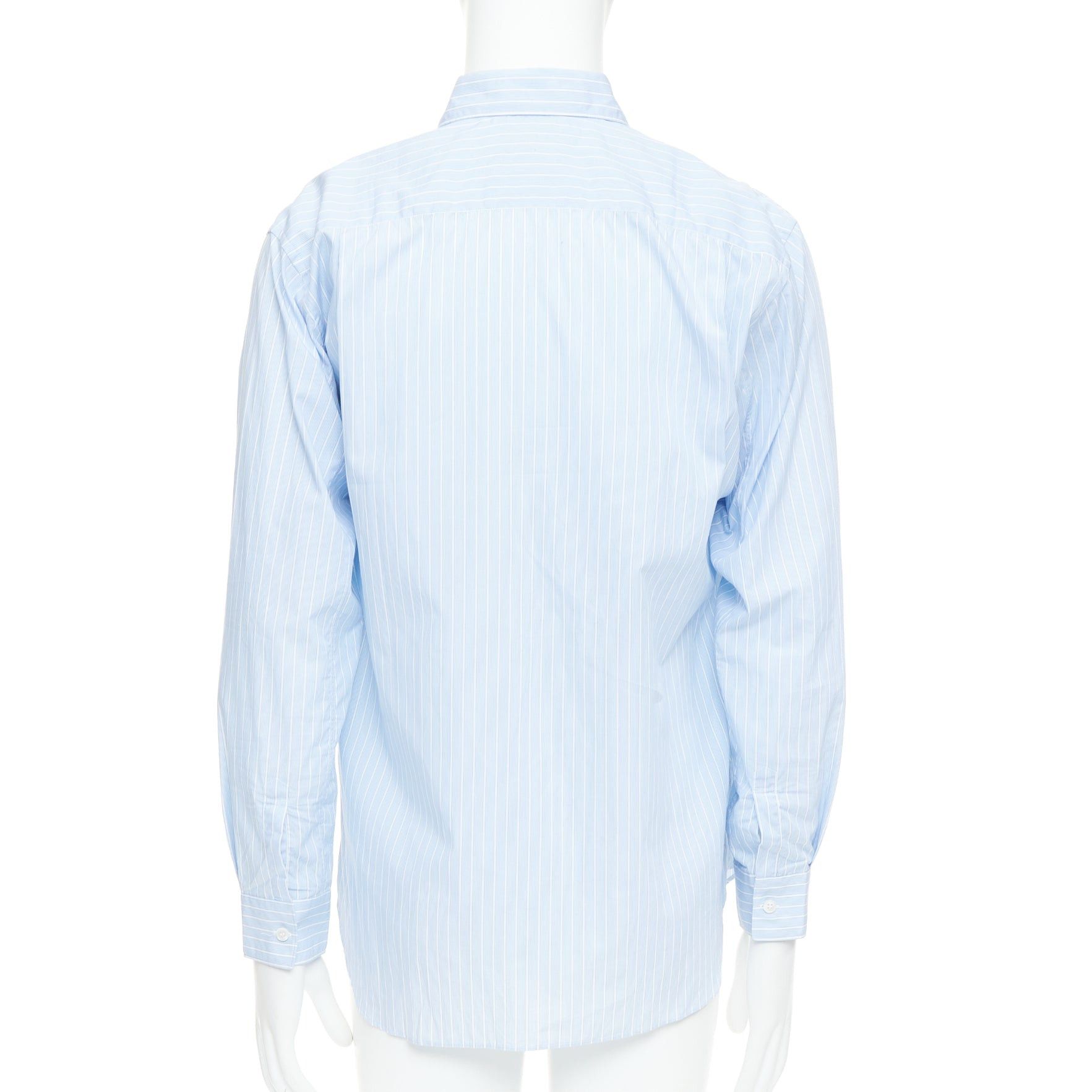 Comme des Garcons COMME DES GARCONS SHIRT blue white stripes bean shaped buttons shirt S Size US S / EU 44-46 / 1 - 5 Thumbnail
