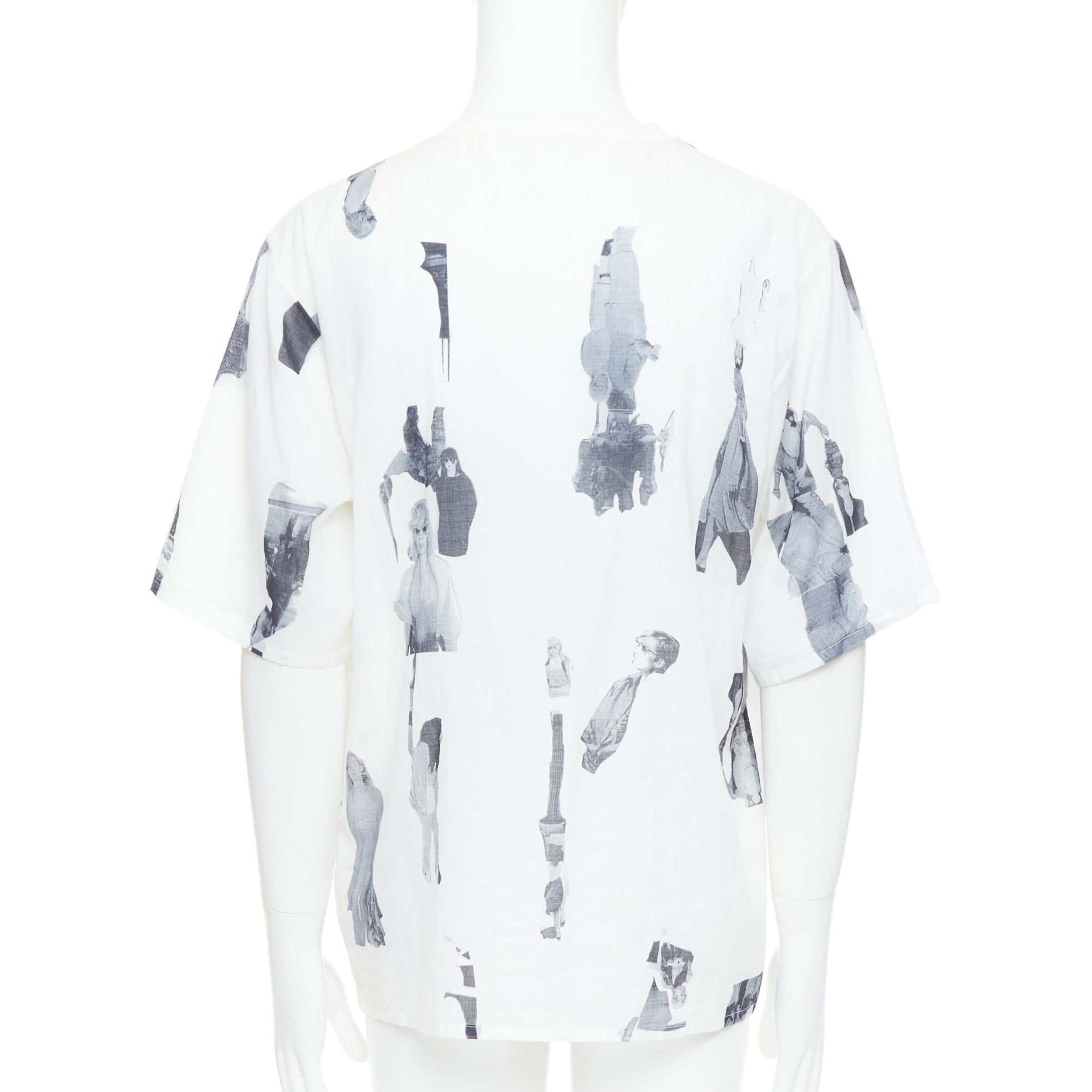 Bless BLESS BERLIN N31 white grey abstract portrait print boxy top S Size US S / EU 44-46 / 1 - 5 Thumbnail