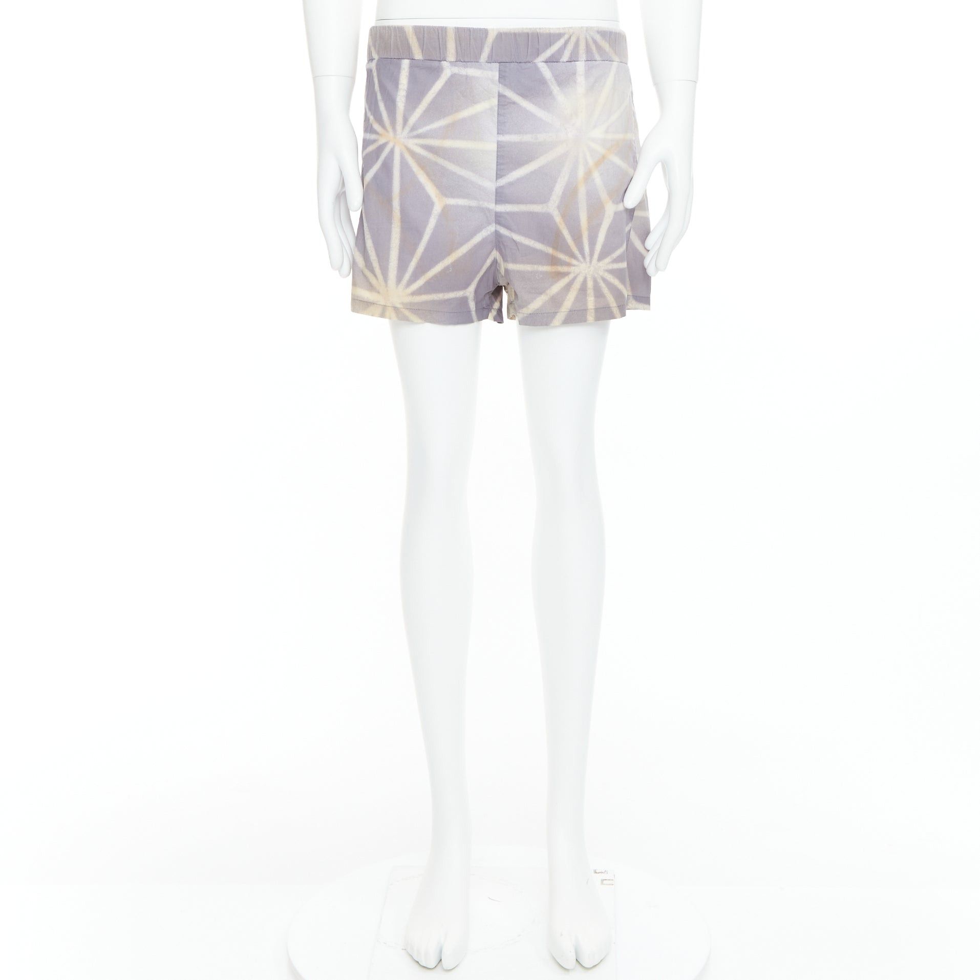 Marni MARNI light purple cream abstract print elastic shorts IT46 S Size US 28 / EU 44 - 10 Thumbnail