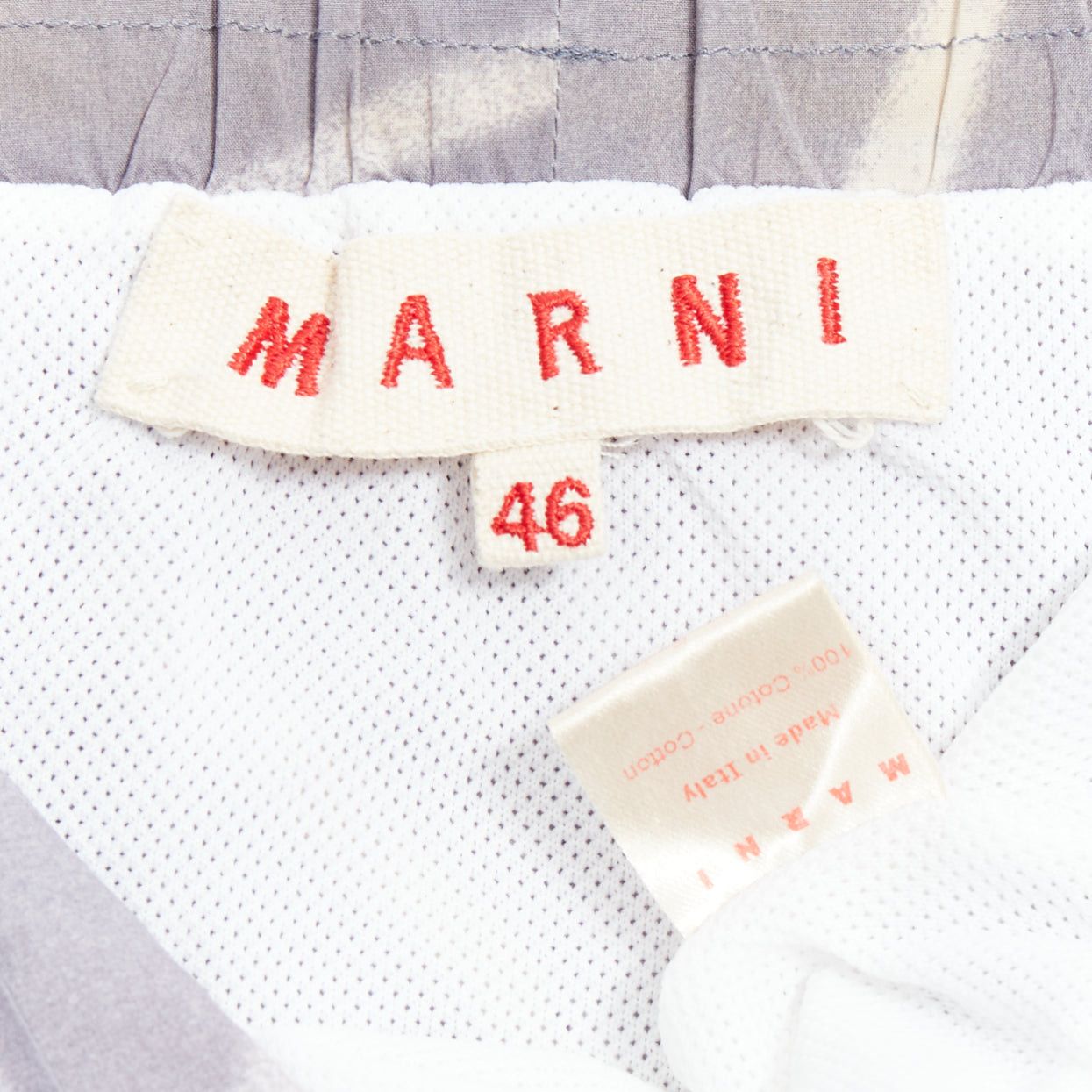 Marni MARNI light purple cream abstract print elastic shorts IT46 S Size US 28 / EU 44 - 9 Thumbnail