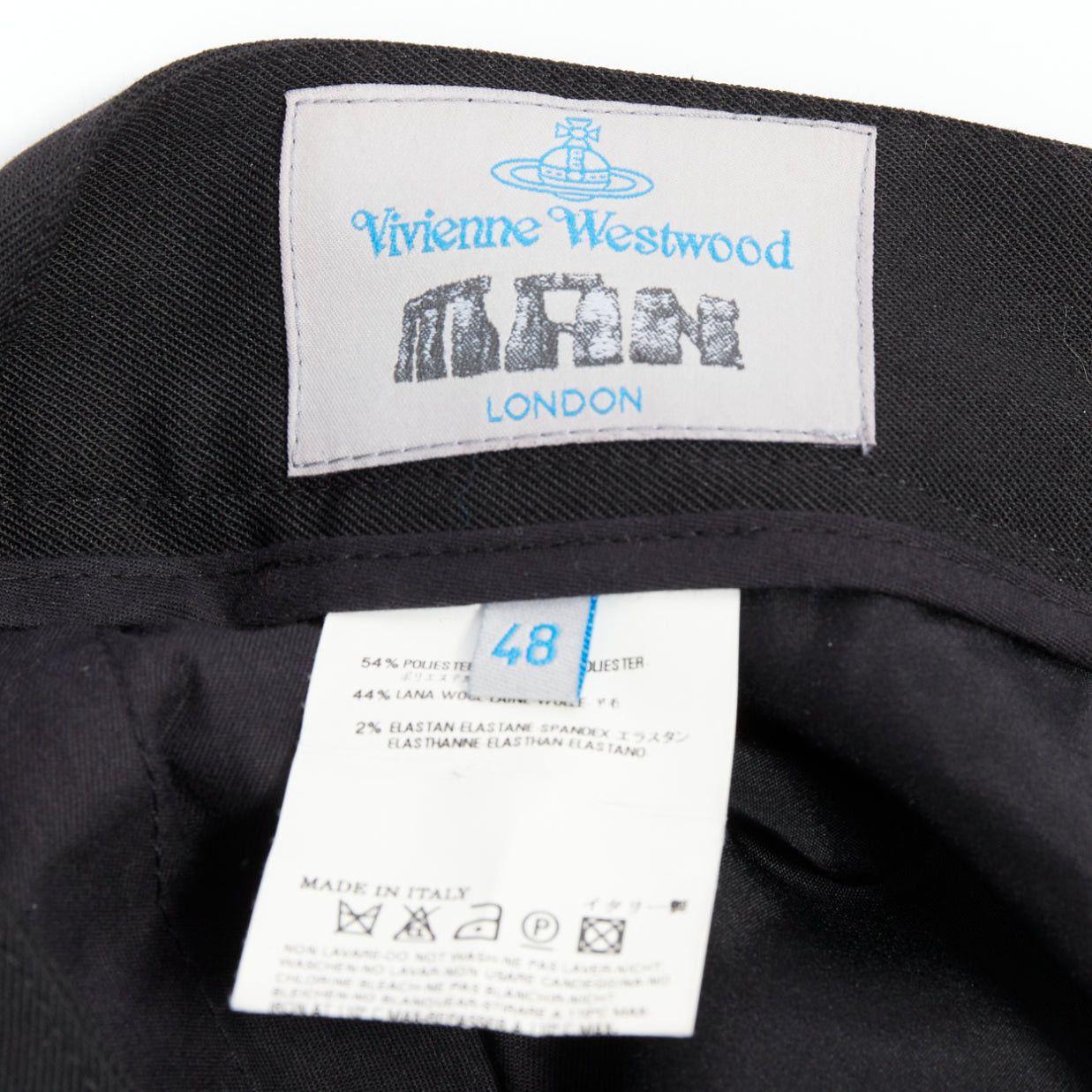Vivienne Westwood VIVIENNE WESTWOOD MEN black 3D cut drop crotch cropped pants IT48 M Size US 30 / EU 46 - 8 Thumbnail