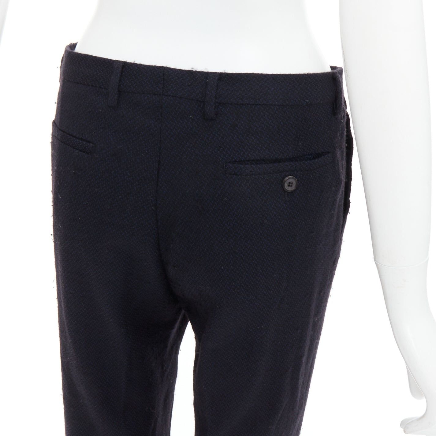 Maison Margiela MAISON MARGIELA Line 14 navy wool tapered pants IT48 M Size US 28 / EU 44 - 2 Thumbnail