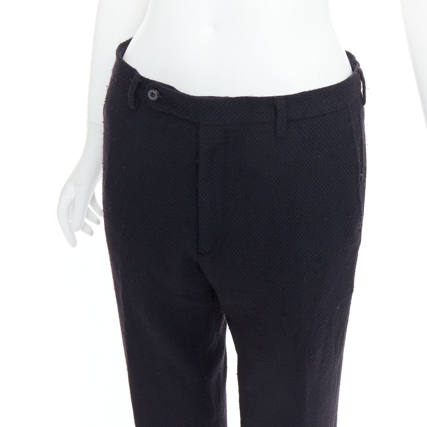 Maison Margiela MAISON MARGIELA Line 14 navy wool tapered pants IT48 M Size US 28 / EU 44 - 7 Thumbnail