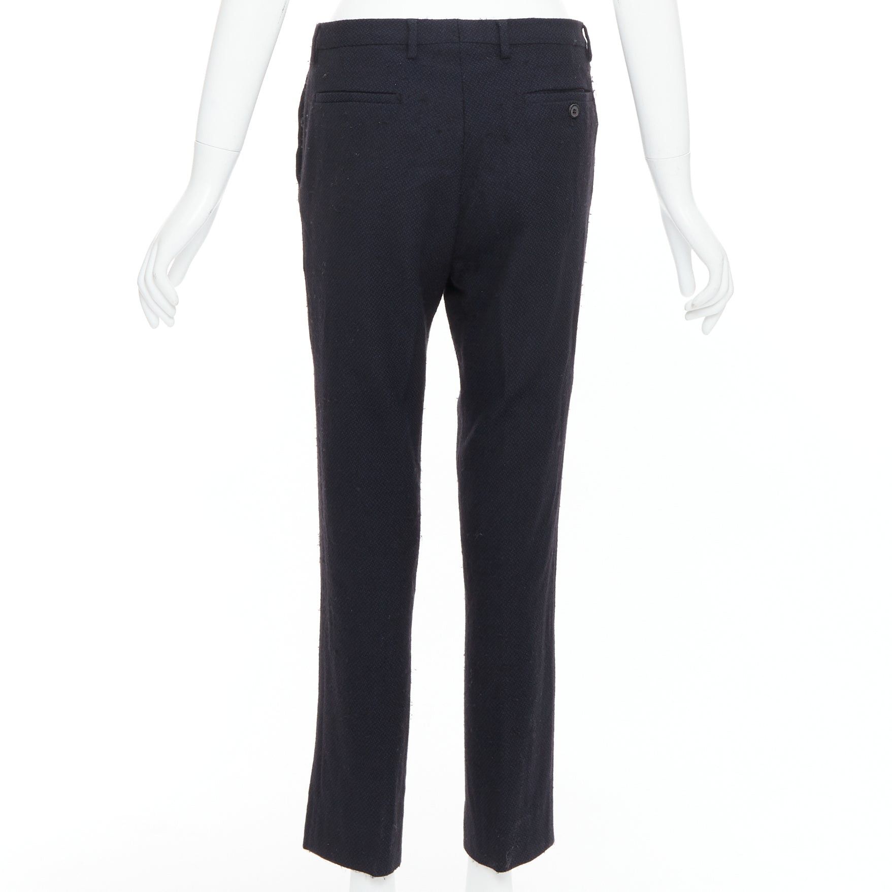 Maison Margiela MAISON MARGIELA Line 14 navy wool tapered pants IT48 M Size US 28 / EU 44 - 5 Thumbnail