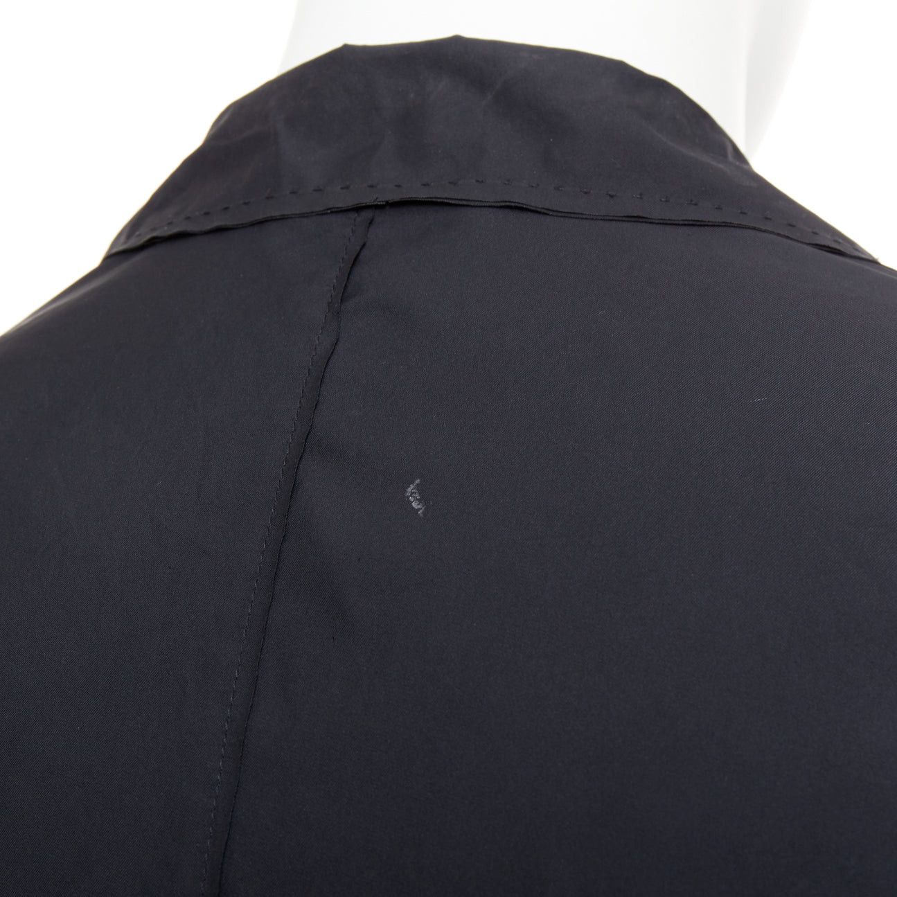 Lanvin LANVIN black light double layer fabric raw edges blazer jacket FR44 XS Size 44R - 7 Thumbnail