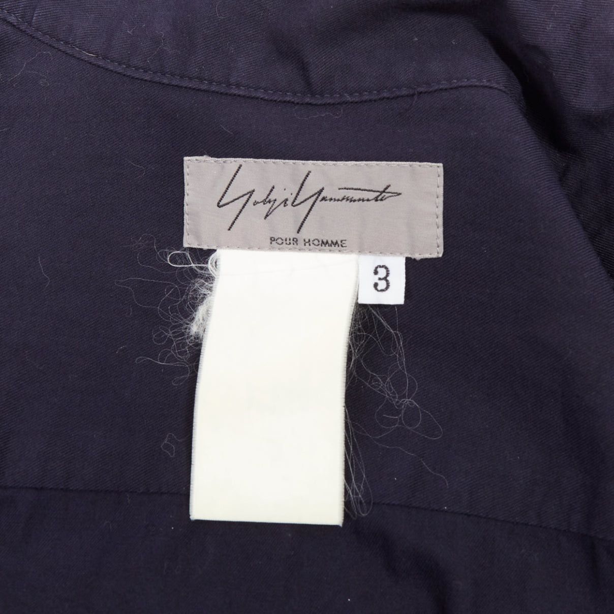 Yohji Yamamoto YOHJI YAMAMOTO HOMME navy hi neck cropped front flap pocketed overshirt JP3 L Size US L / EU 52-54 / 3 - 8 Thumbnail