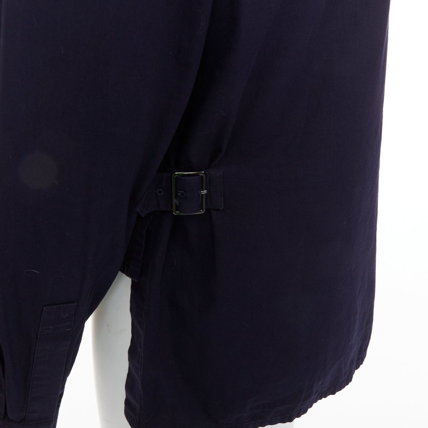 Yohji Yamamoto YOHJI YAMAMOTO HOMME navy hi neck cropped front flap pocketed overshirt JP3 L Size US L / EU 52-54 / 3 - 2 Thumbnail