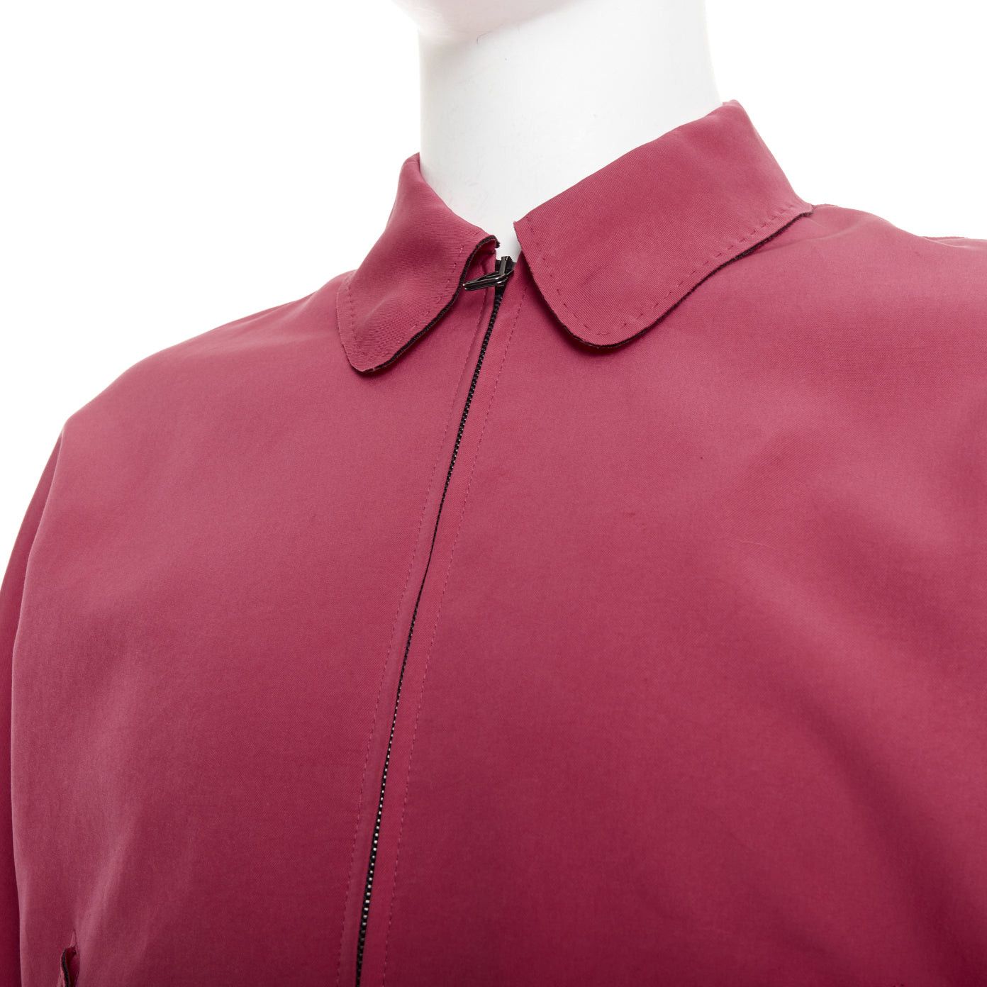 Lanvin LANVIN red triacetate flap pocketed biker style bomber jacket FR46 S Size US S / EU 44-46 / 1 - 9 Thumbnail
