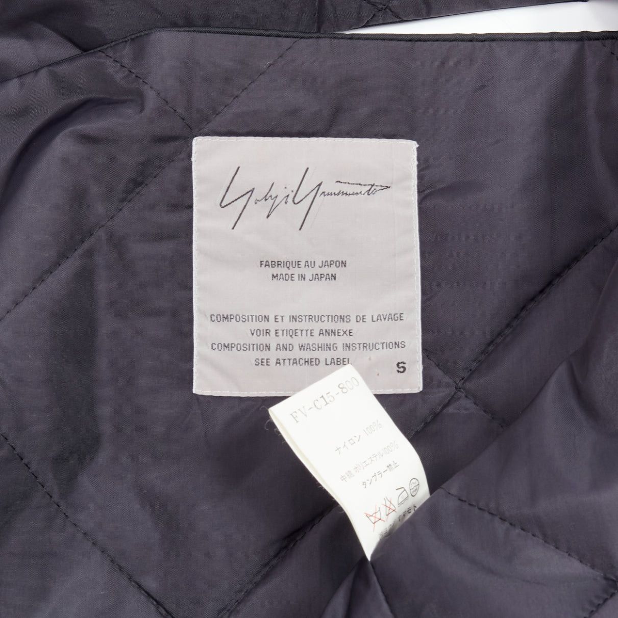 Yohji Yamamoto YOHJI YAMAMOTO Vintage black armhole cutout padded kimono overcoat S Size S / US 4 / IT 40 - 9 Thumbnail