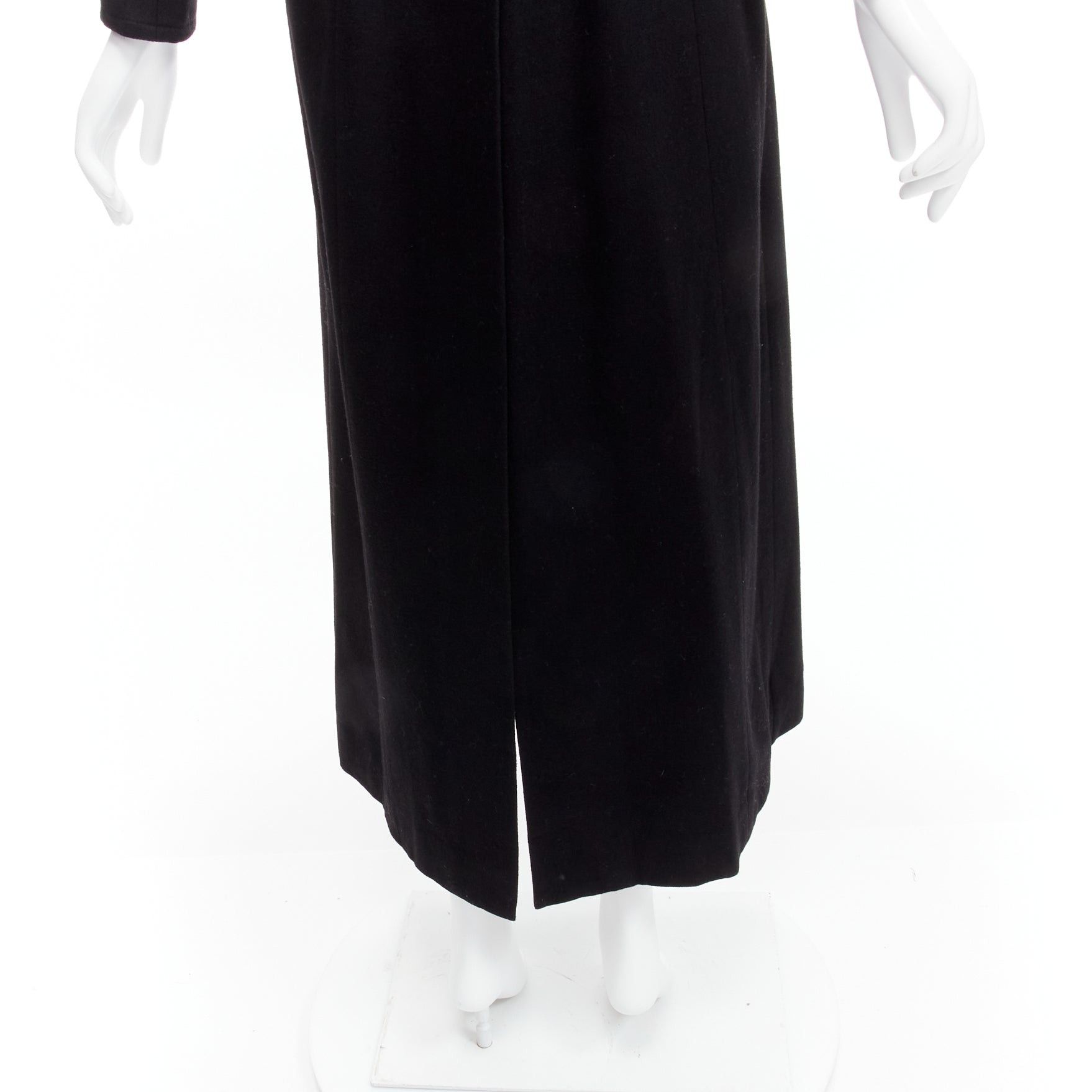 Maison Margiela MAISON MARGIELA 1990s Vintage black wool felt back slit longline Cigarette coat FR38 M Size M / US 6-8 / IT 42-44 - 9 Thumbnail