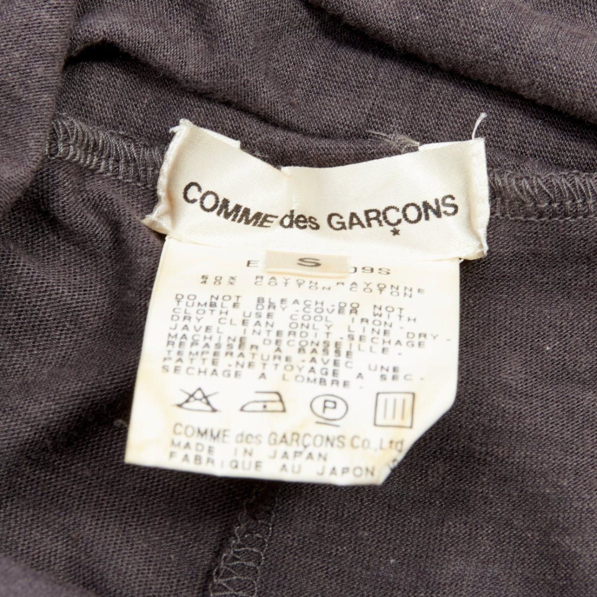 Comme des Garcons COMME DES GARCONS 1998 Vintage grey cowl neck flutter seam 3D cut midi dress S Size S / US 4 / IT 40 - 9 Thumbnail