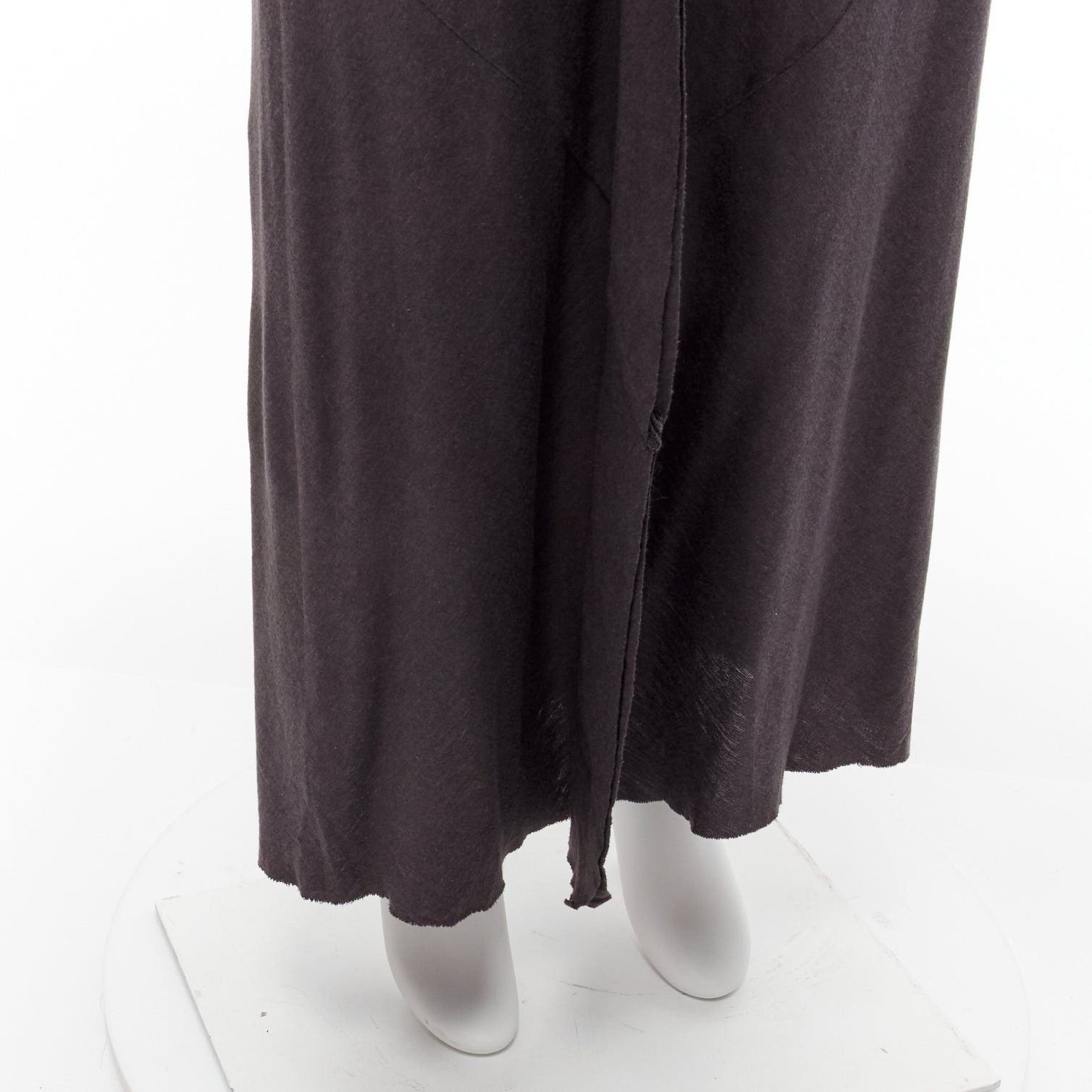 Comme des Garcons COMME DES GARCONS 1998 Vintage grey cowl neck flutter seam 3D cut midi dress S Size S / US 4 / IT 40 - 8 Thumbnail