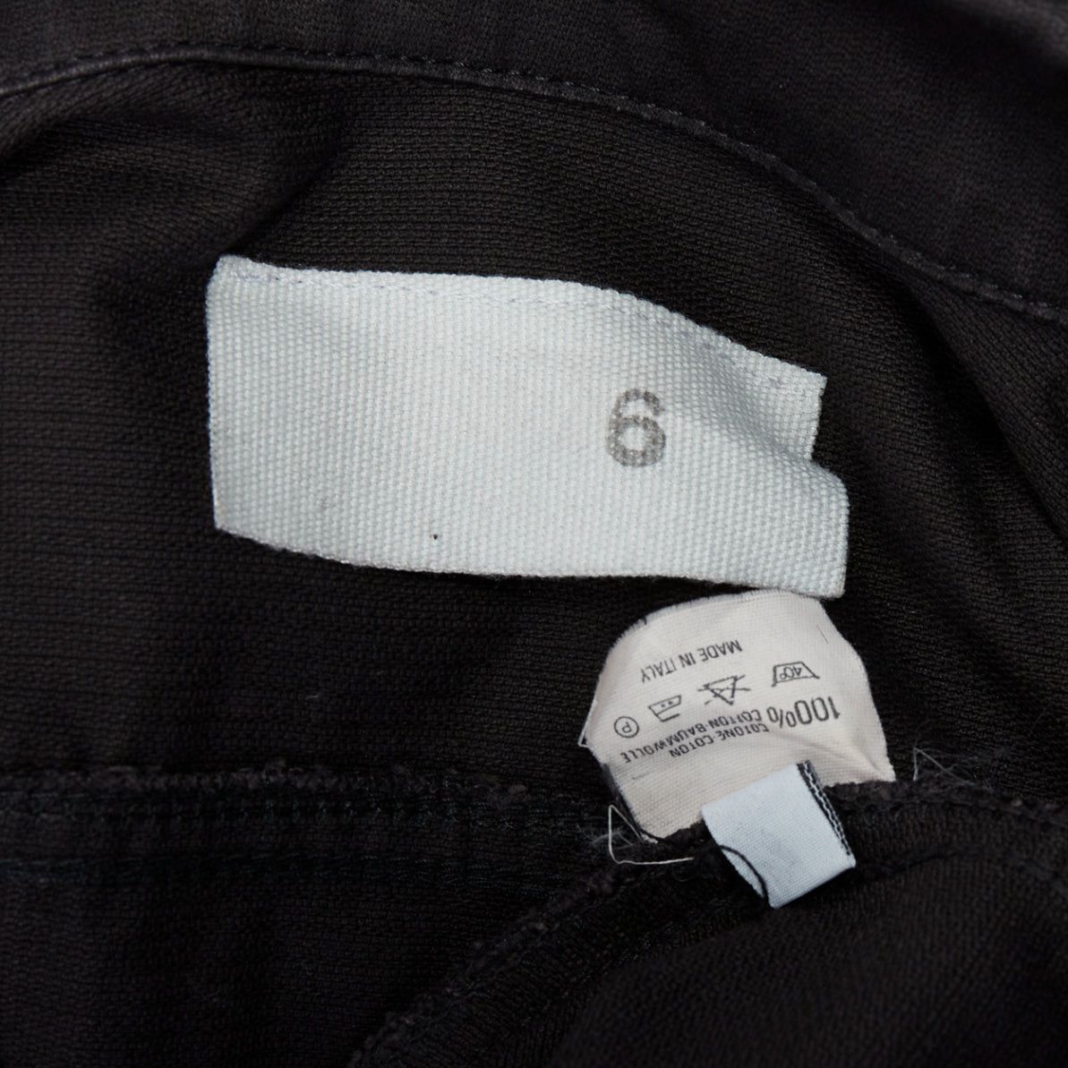 Maison Margiela MAISON MARGIELA Line 6 Vintage black cotton carpenter midi dress IT38 XS Size M / US 6-8 / IT 42-44 - 9 Thumbnail