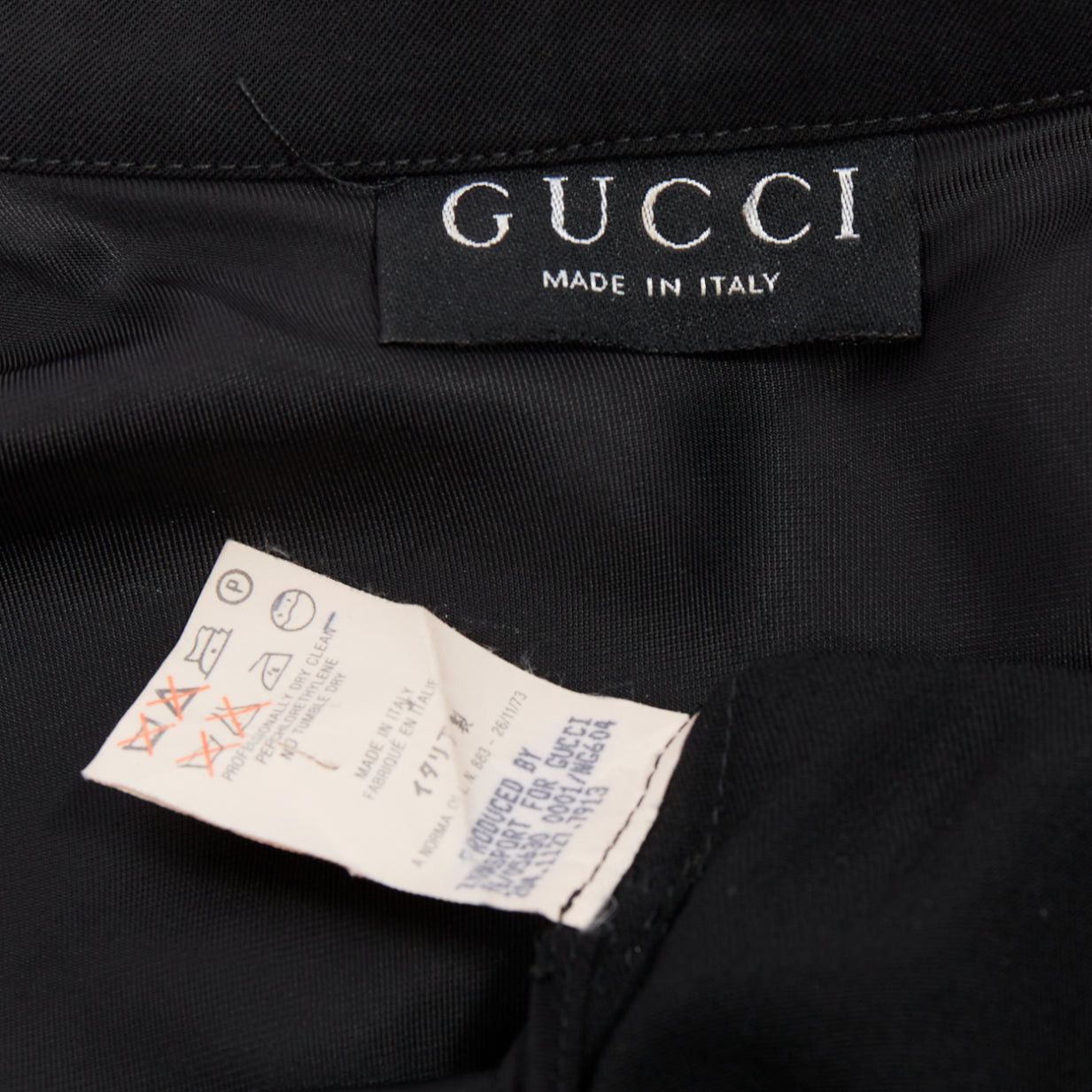 Gucci GUCCI Tom Ford 1996 black virgin wool belted military safari dress Size M / US 6-8 / IT 42-44 - 8 Thumbnail