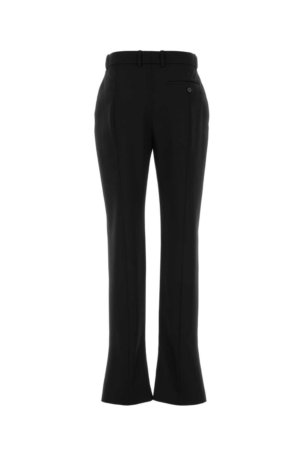 Alexander McQueen Black Wool Pant Size 28" / US 6 / IT 42 - 2 Thumbnail