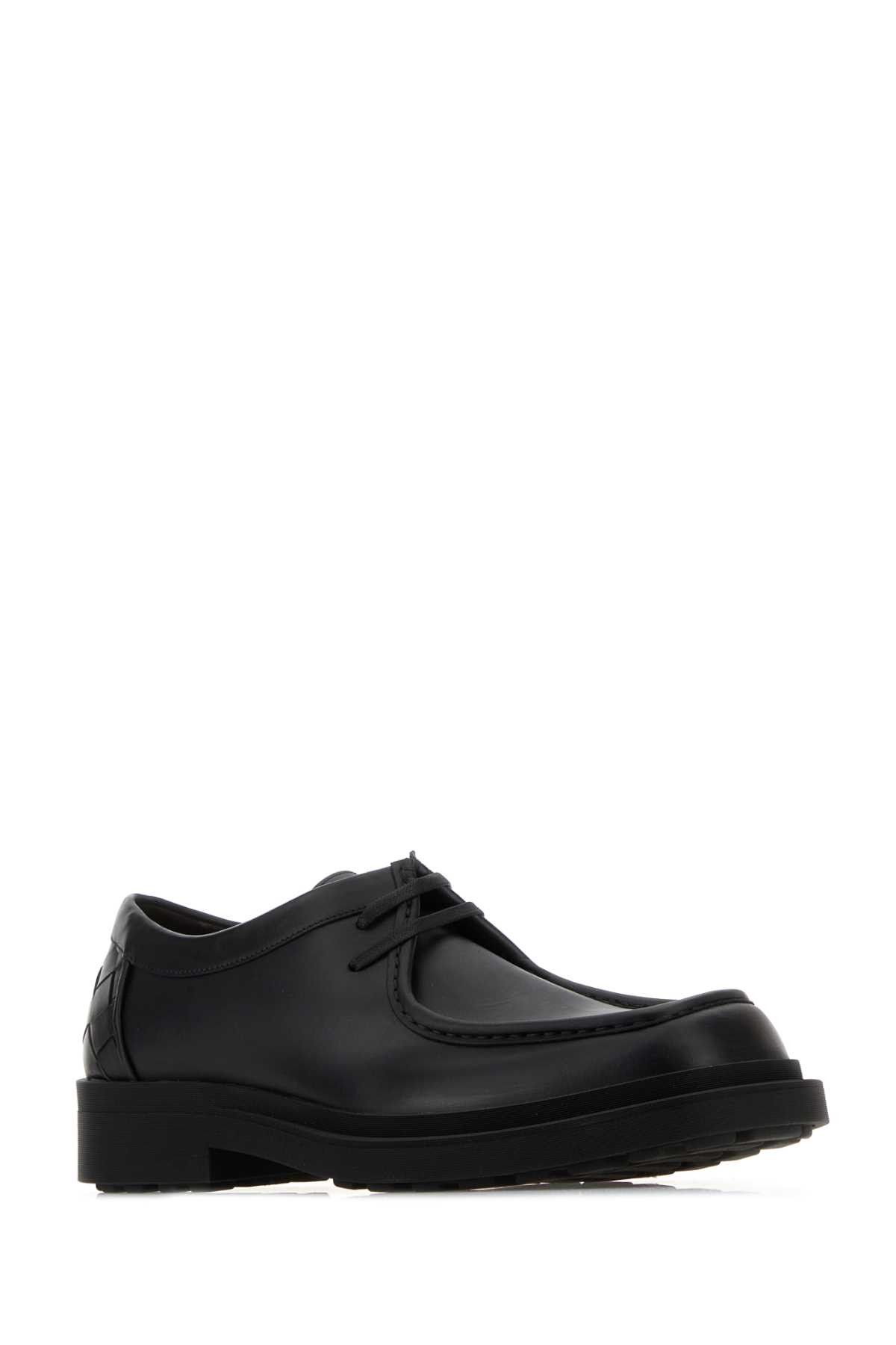 Bottega Veneta Black Leather Ben Lace-Up Shoes Size US 10 / EU 43 - 2 Thumbnail