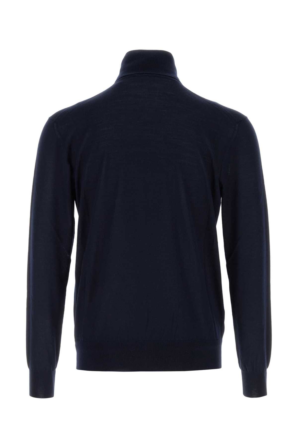 Saint Laurent Paris Navy Blue Cashmere Blend Sweater Size US XL / EU 56 / 4 - 2 Thumbnail