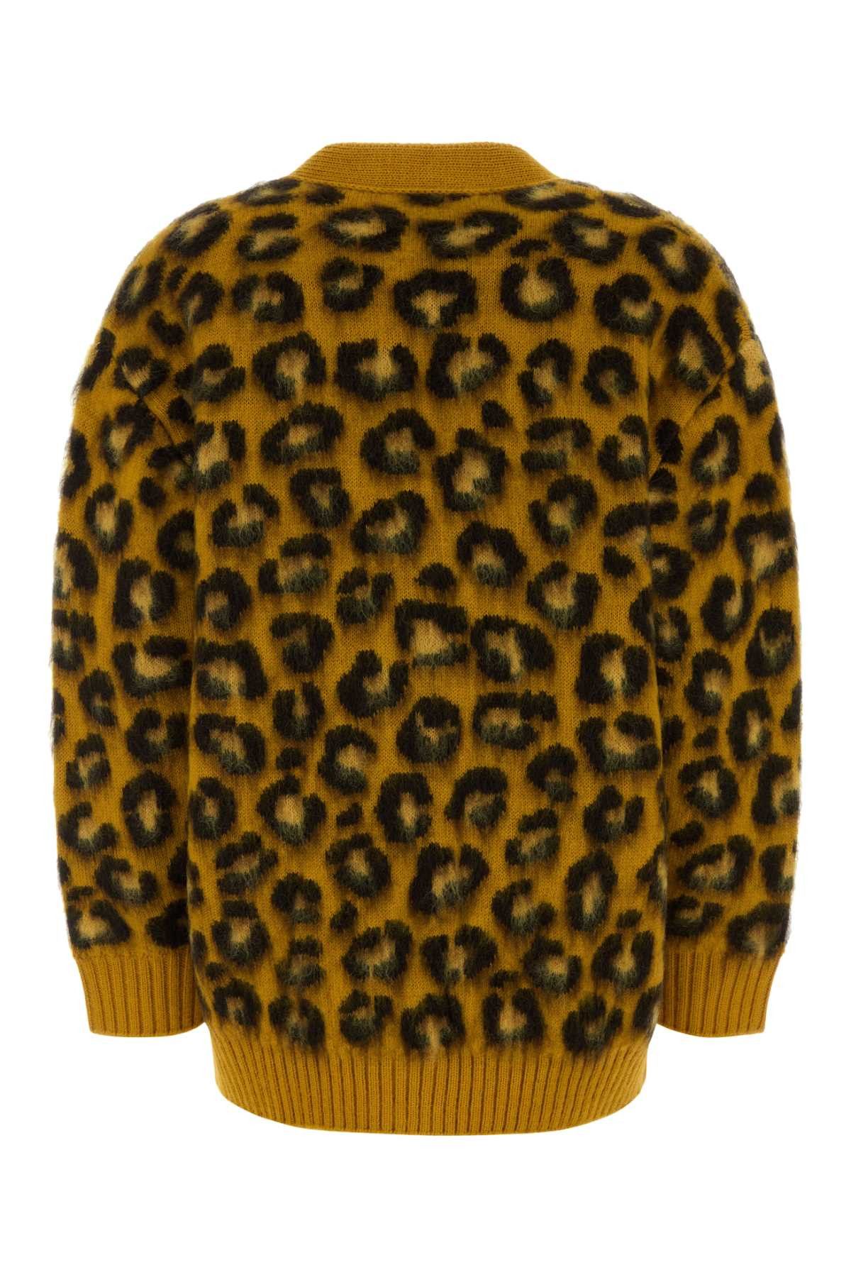 Bottega Veneta Embroidered Wool Blend Oversize Cardigan Size XS / US 0-2 / IT 36-38 - 2 Thumbnail